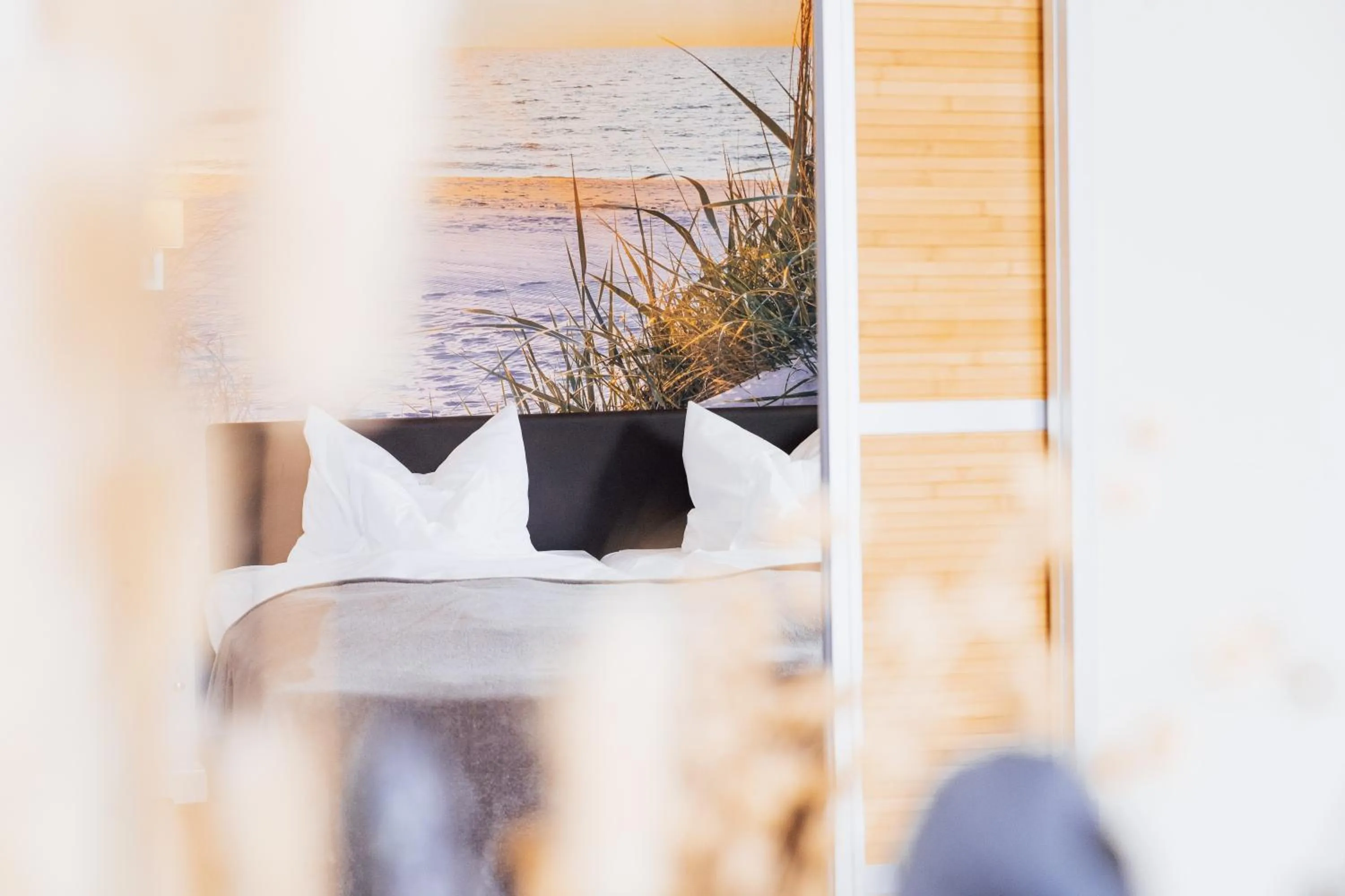 Bed in Hotel Villa Schwanebeck