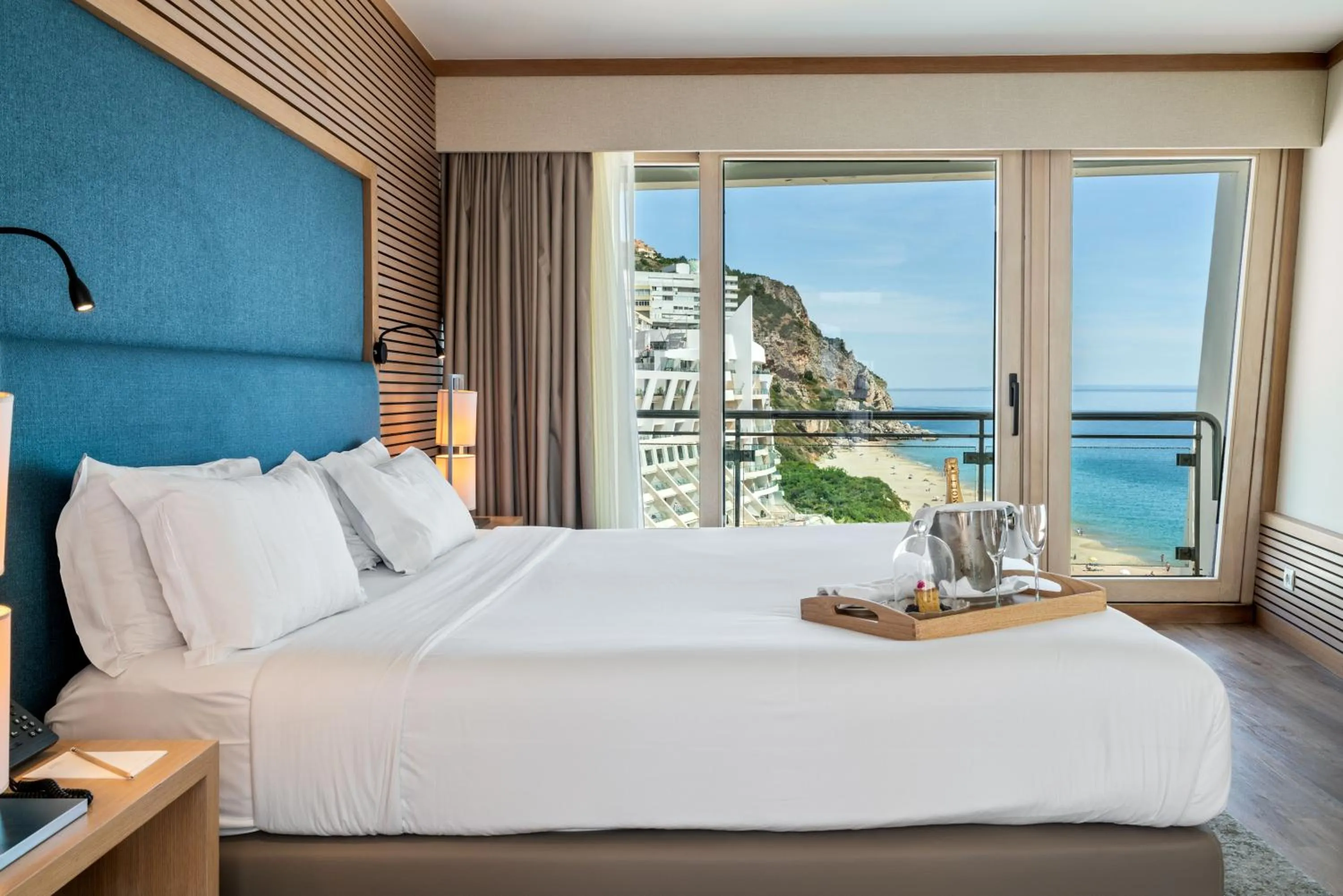 Bed in Sesimbra Oceanfront Hotel - Preferred Hotels and Resorts