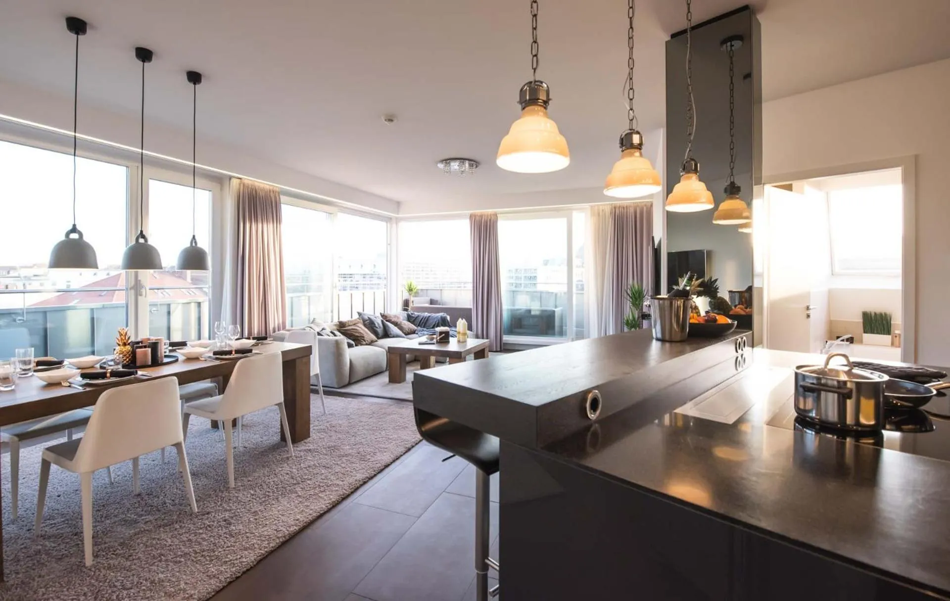 Living room in BoardingHouse Mannheim