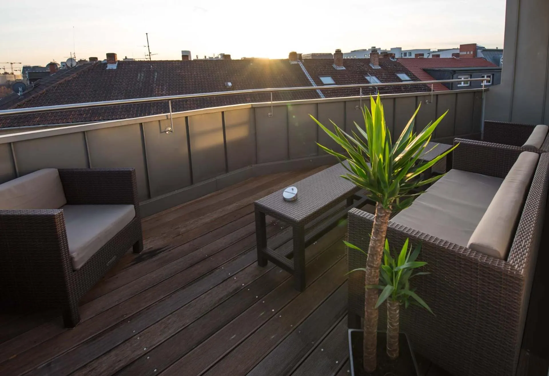 Balcony/Terrace in BoardingHouse Mannheim
