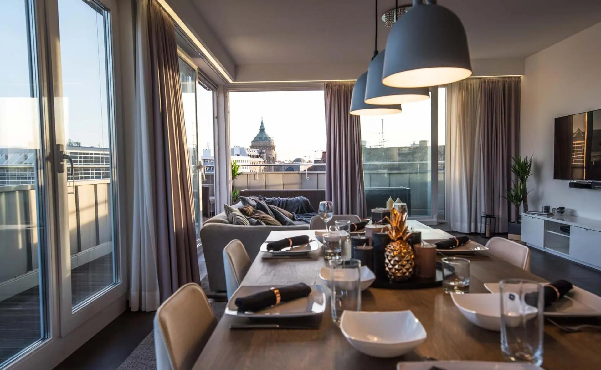 Living room in BoardingHouse Mannheim
