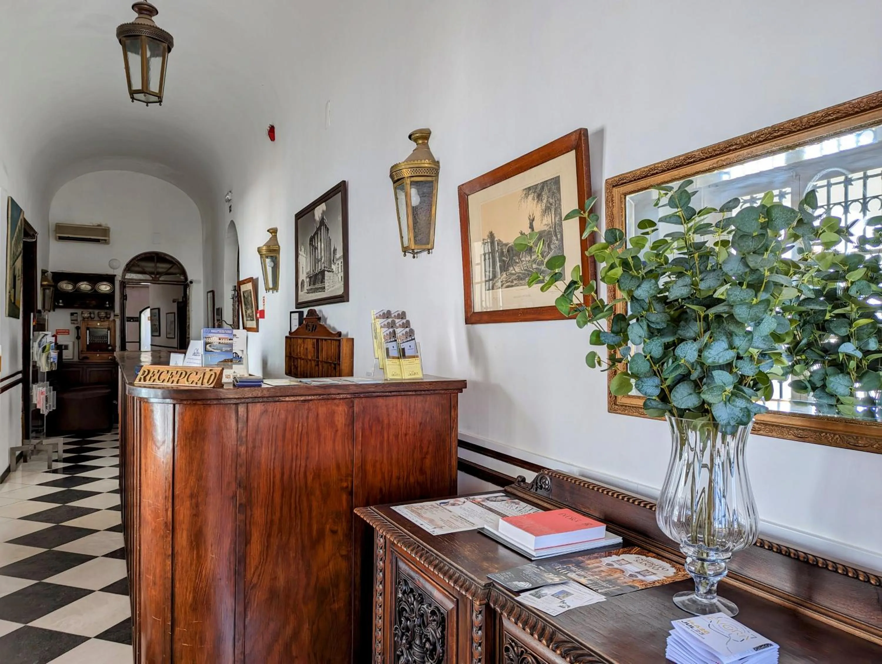 Lobby or reception in Hotel Solar de Monfalim