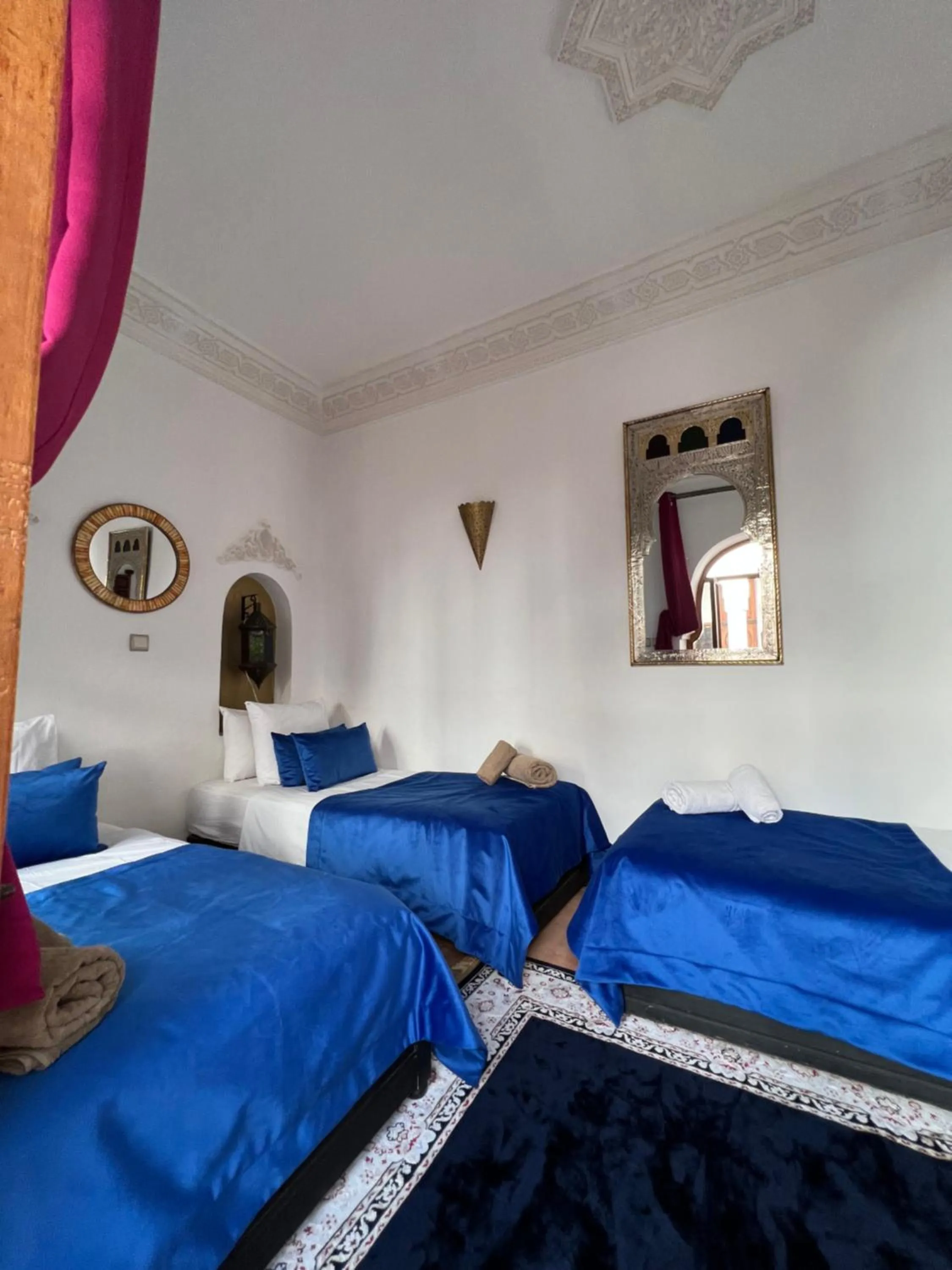 Bed in Riad Villa El Arsa