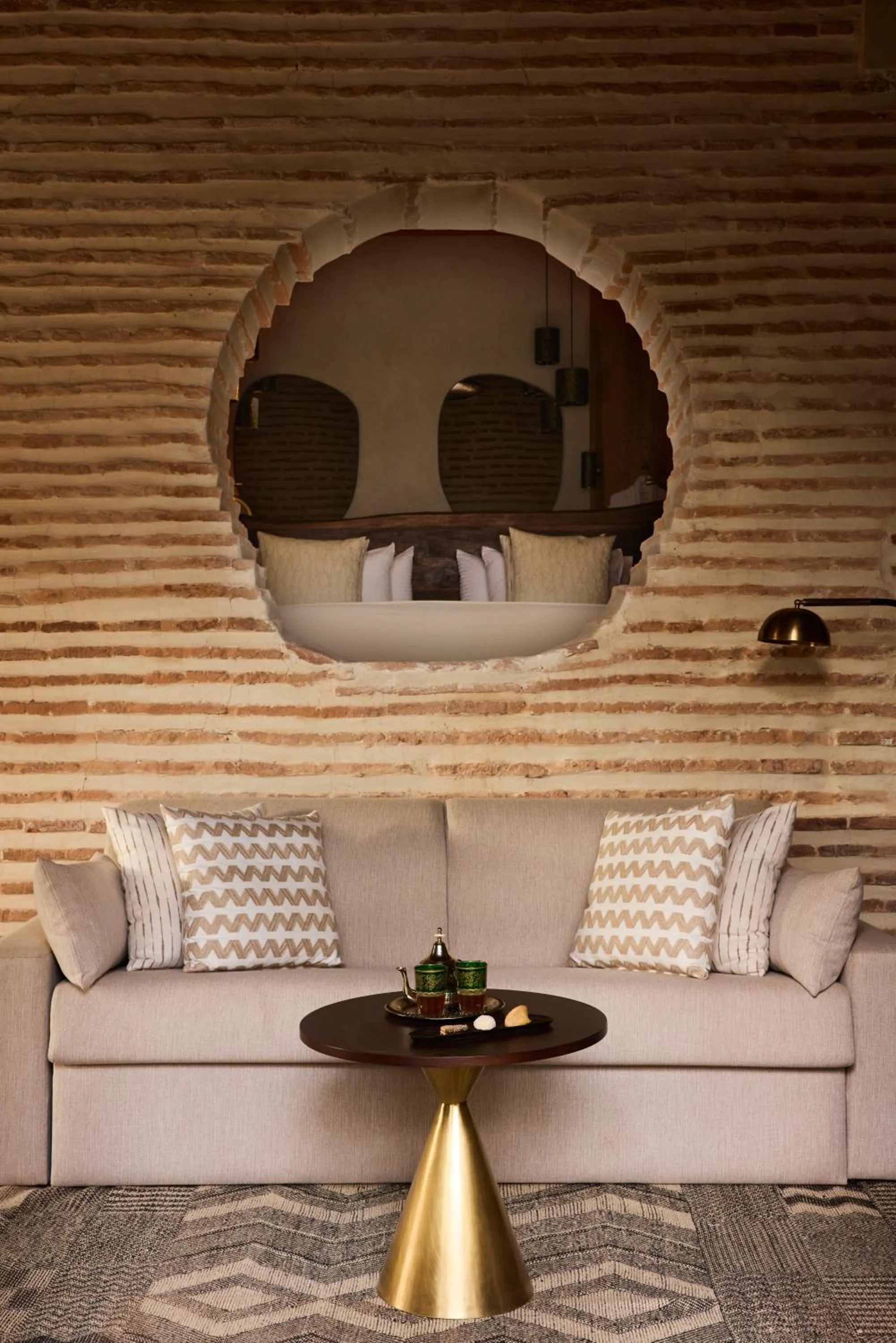 Seating area in Nobu Hotel Marrakech