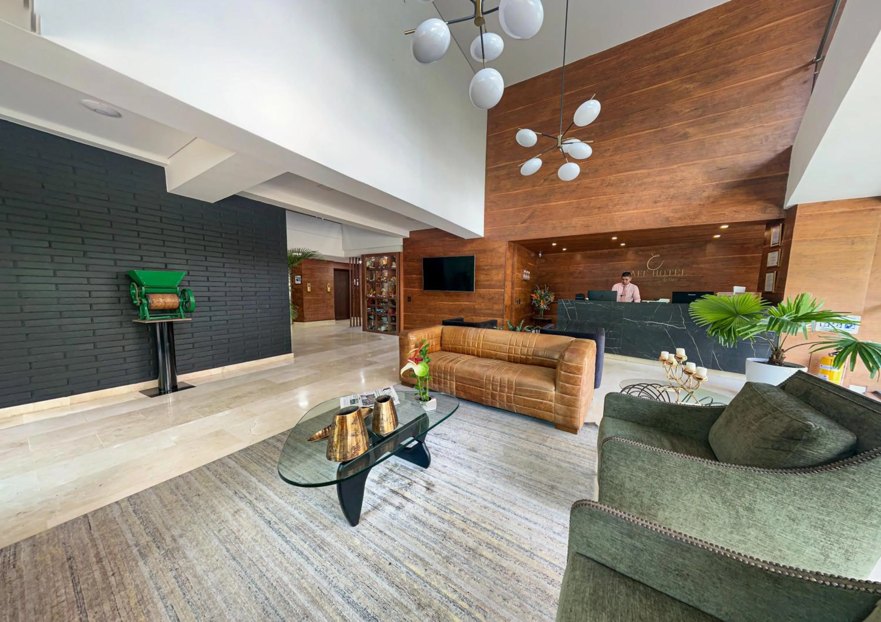 Lobby or reception in Cafe Hotel Medellín