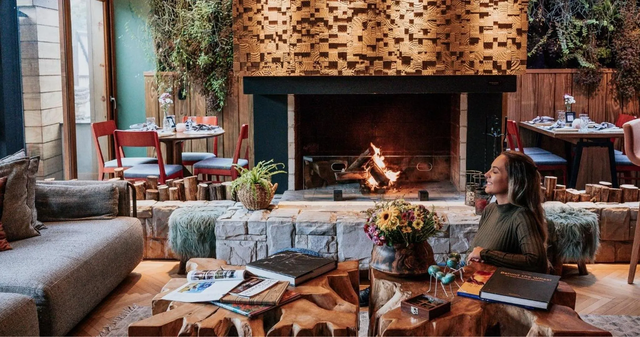 Living room in Wood Hotel Gramado