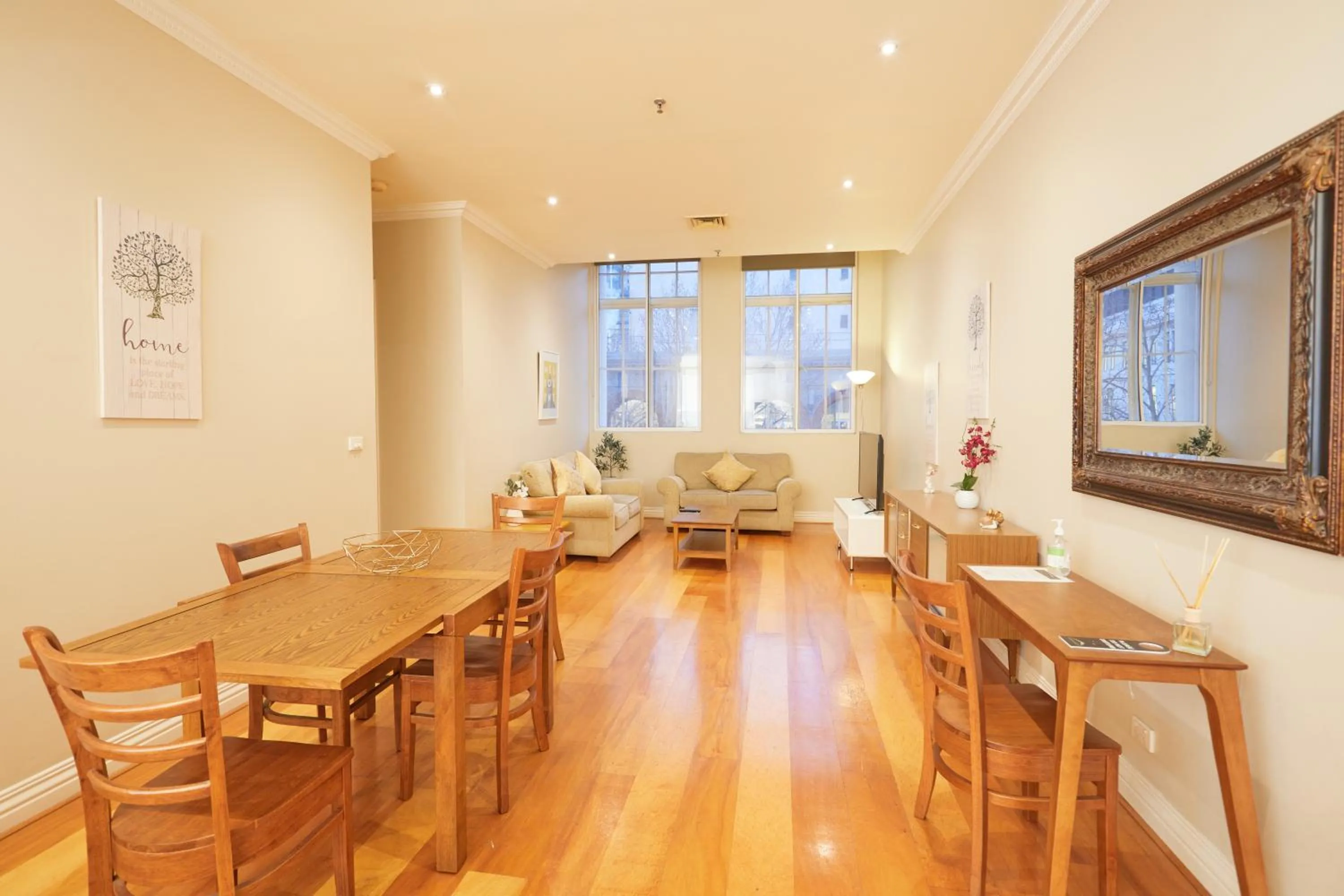 Dining area in Flinders Landing Apartments