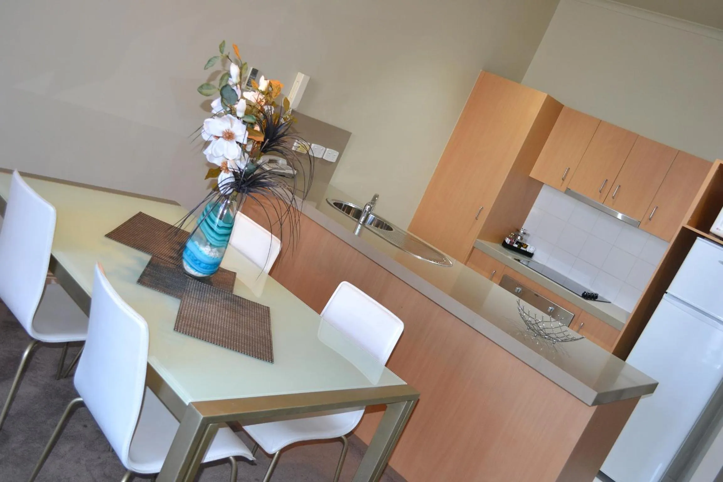 Dining area in Flinders Landing Apartments