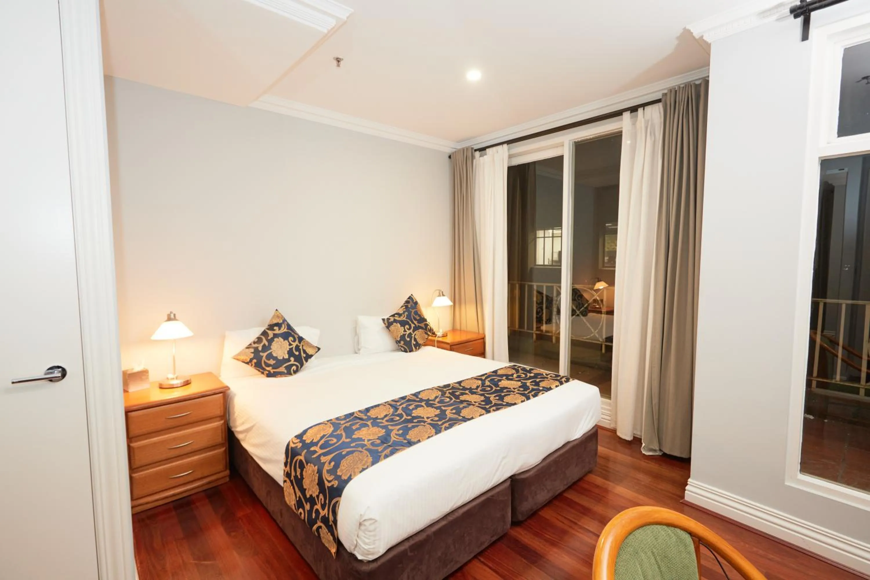 Bedroom, Bed in Flinders Landing Apartments