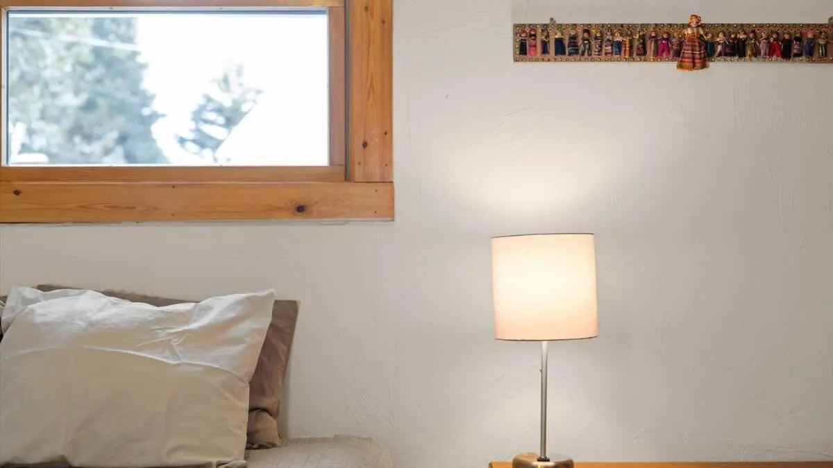 Bed in Chickadee Chalet