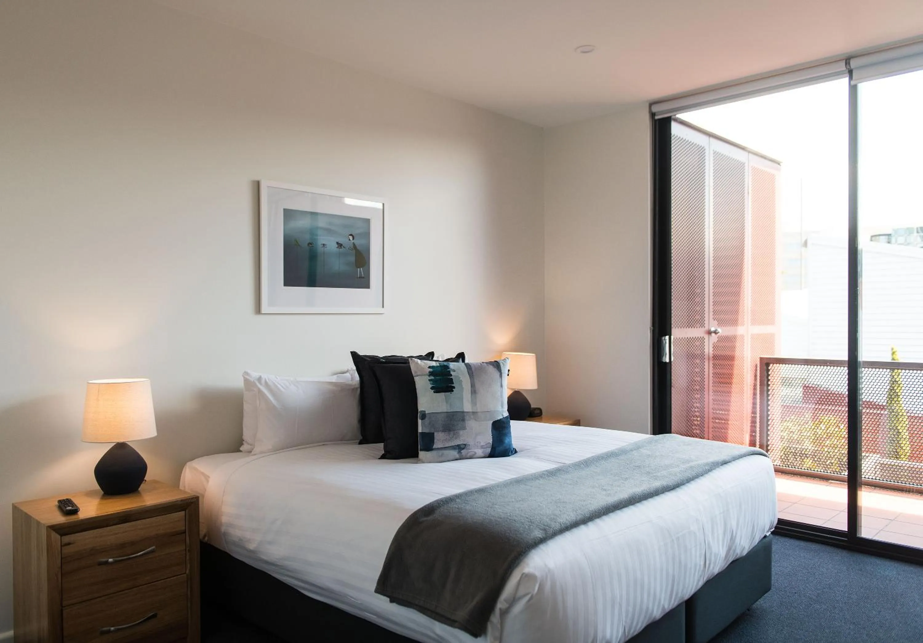 Bed in Sullivans Cove Apartments