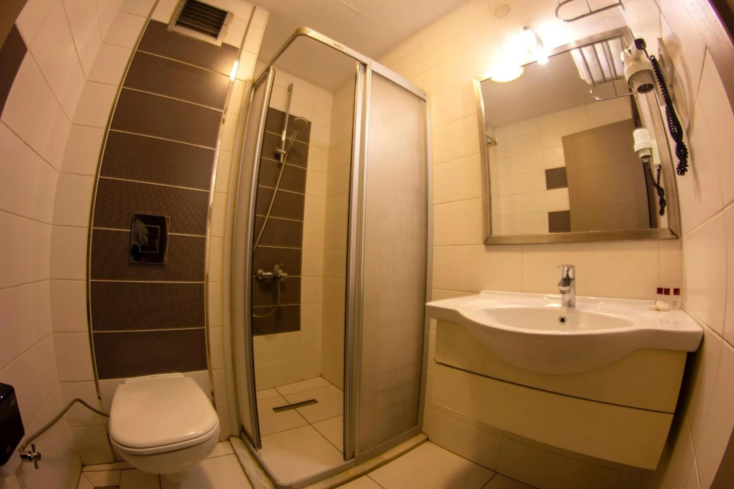 Shower in Baykara Hotel