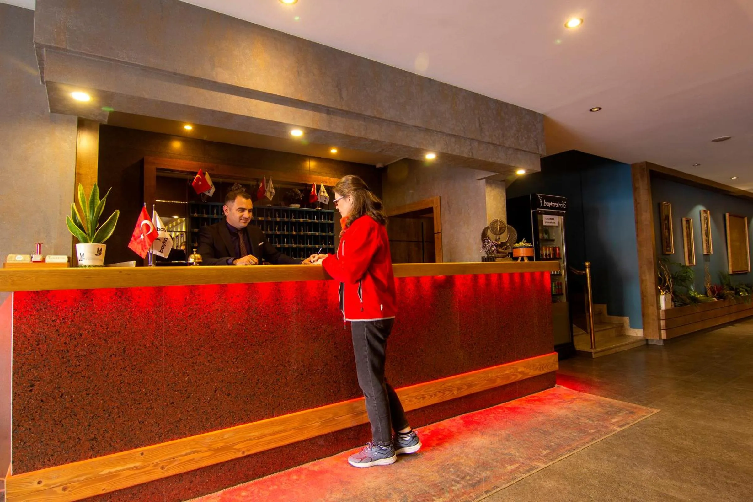 Lobby or reception in Baykara Hotel