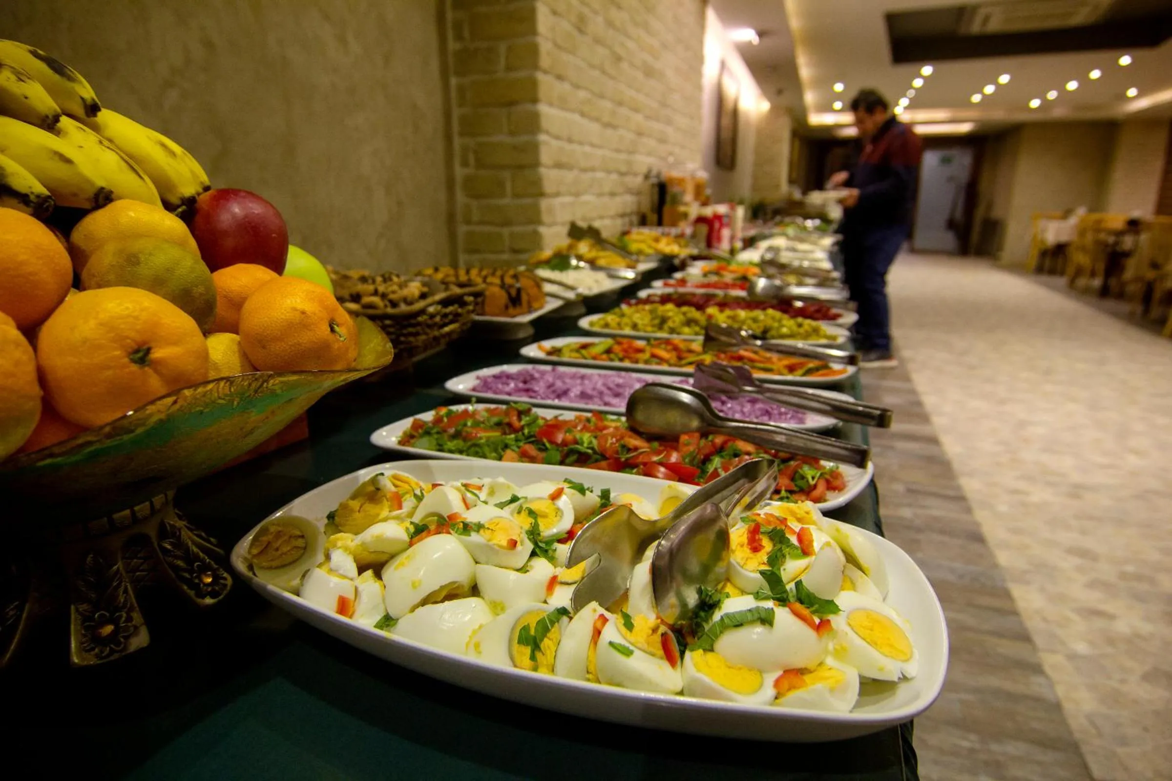 Buffet breakfast in Baykara Hotel
