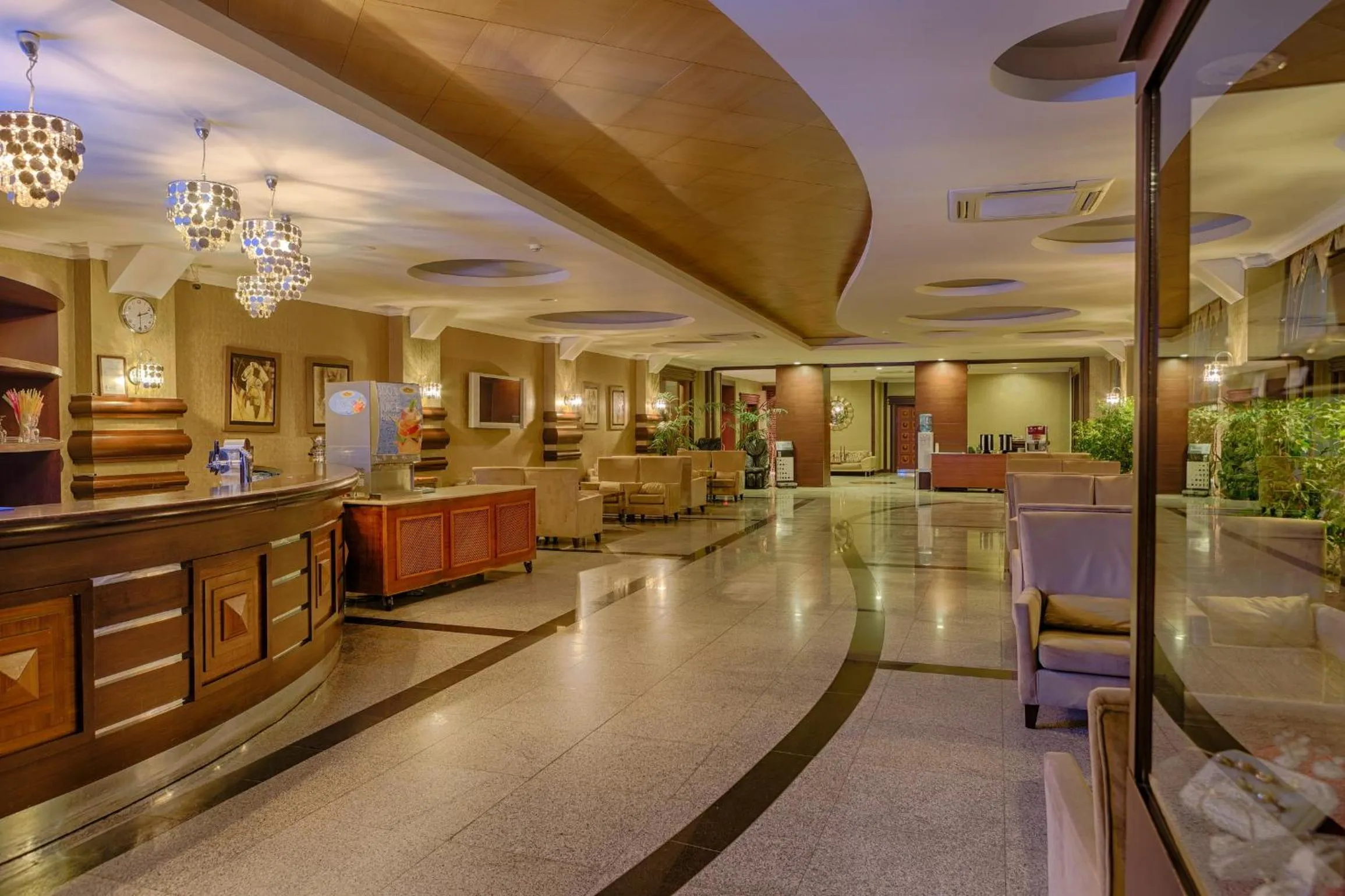 Lobby or reception in Grand Pasa Hotel