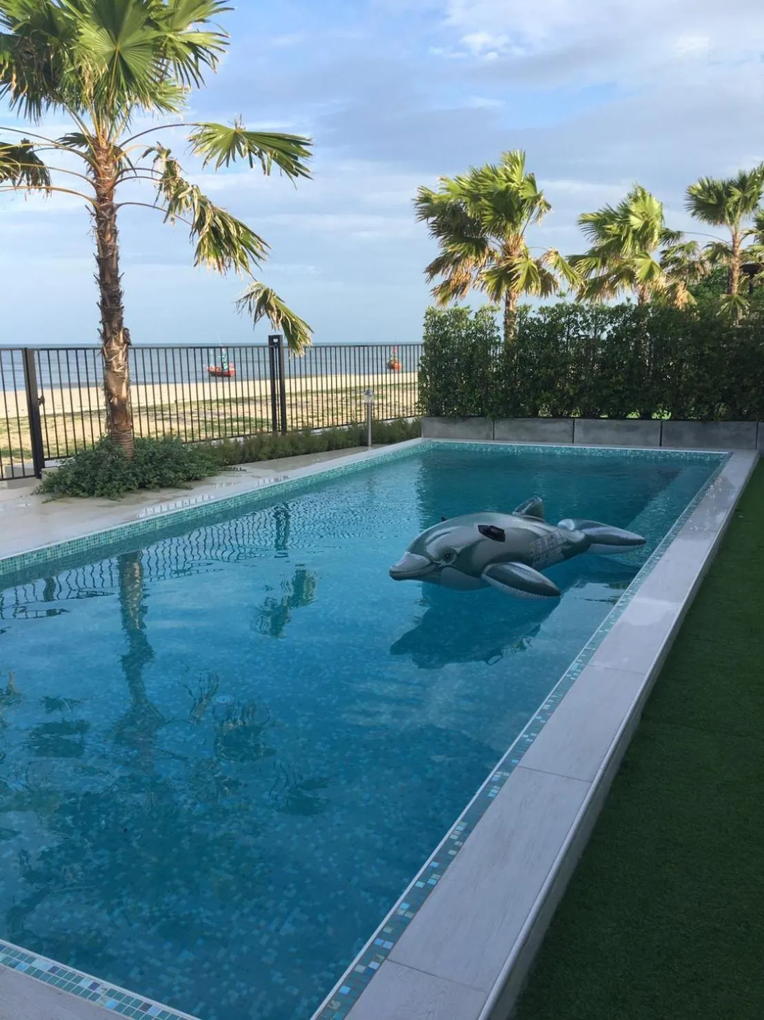 Swimming pool in La Playa Beach Front Pool Villa Cha-am,Huahin