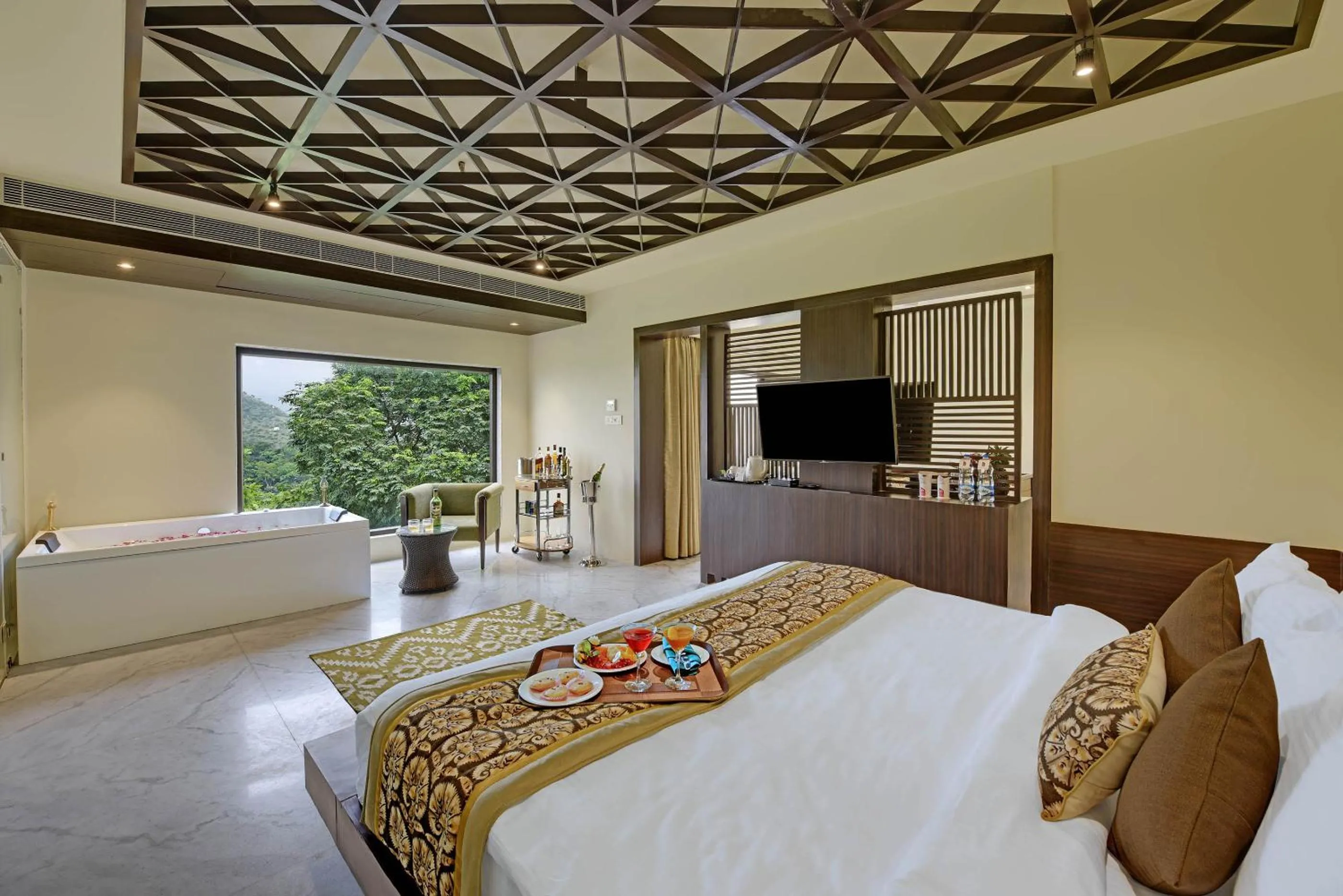 Bedroom, Bed in The Kumbha Residency by Trulyy - A Luxury Resort and Spa