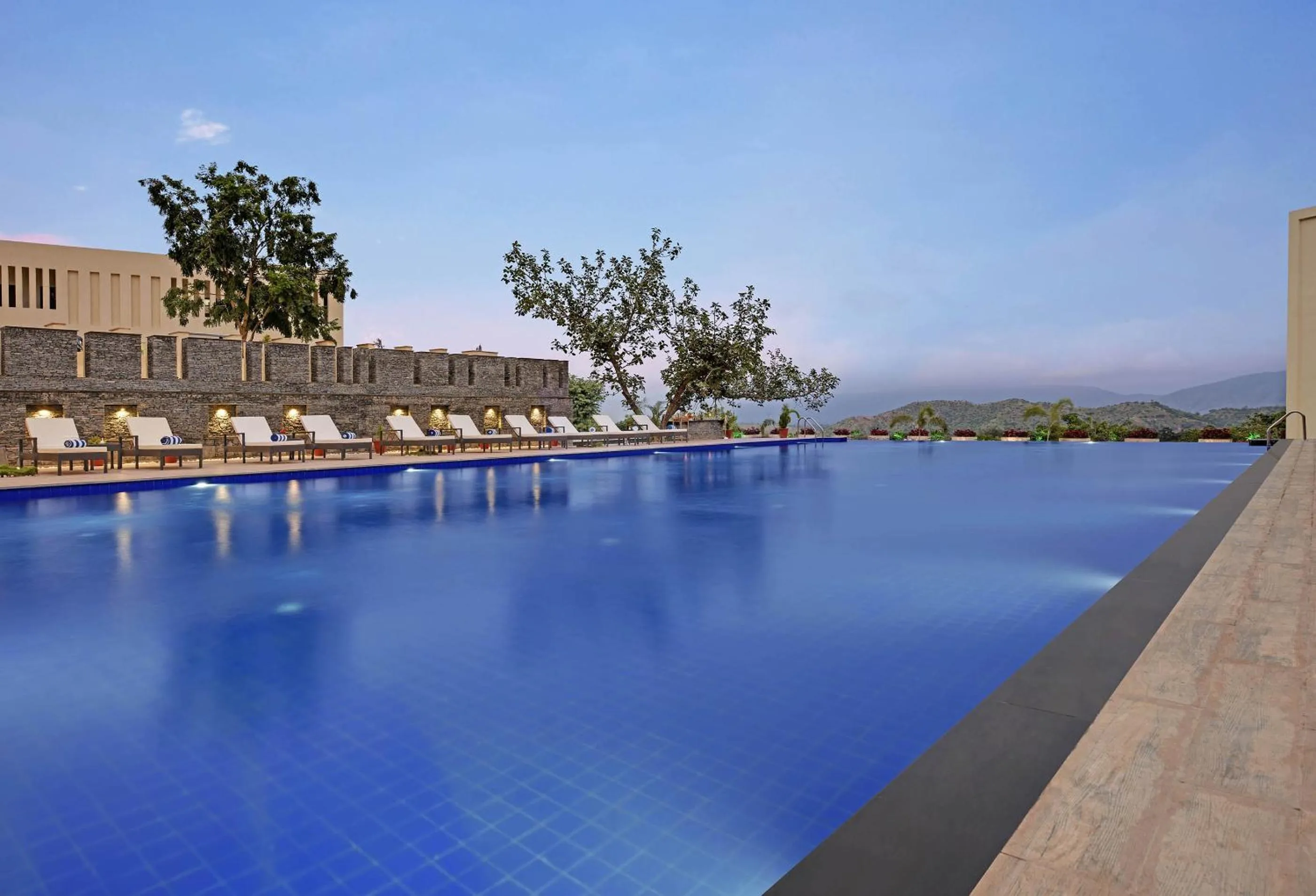 Swimming pool in The Kumbha Residency by Trulyy - A Luxury Resort and Spa