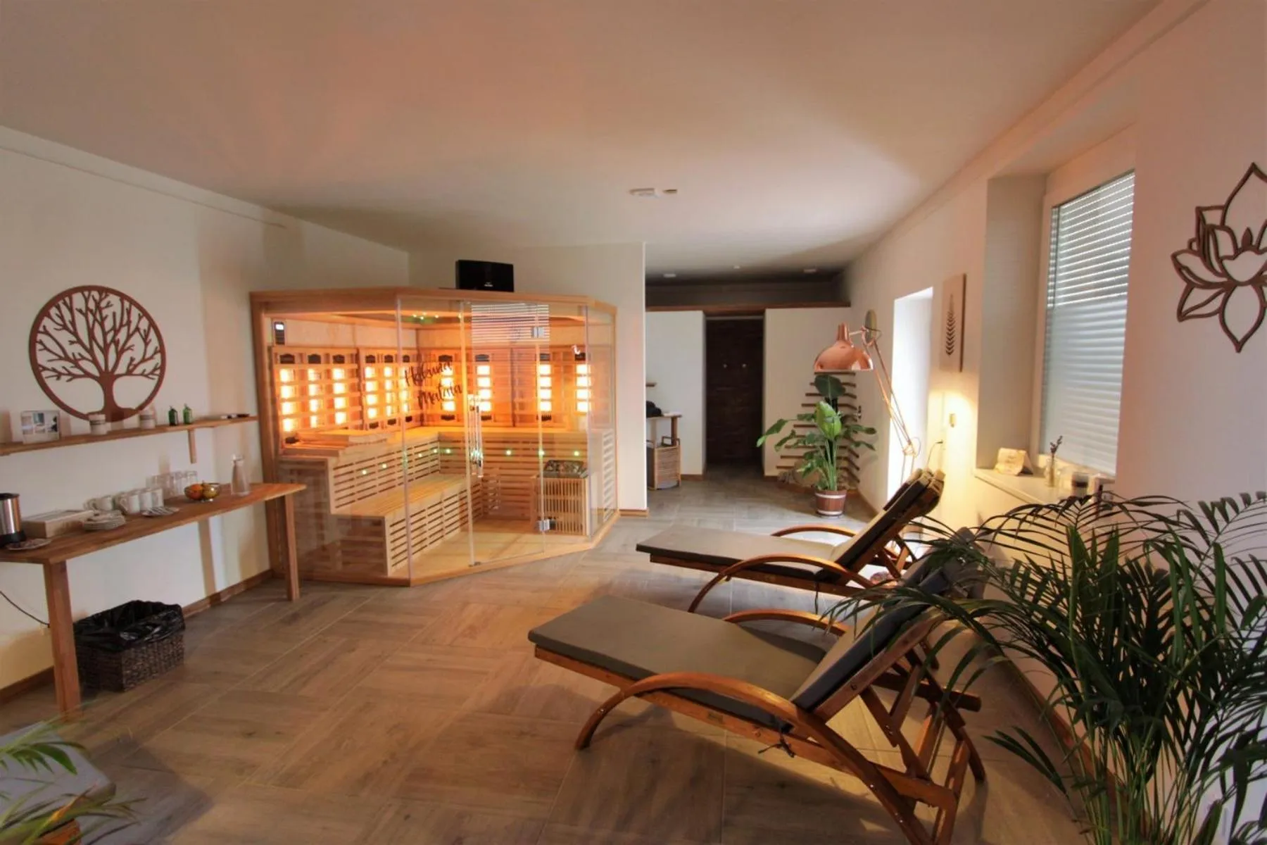 Sauna in Chalets Franciska Major, Pro Village