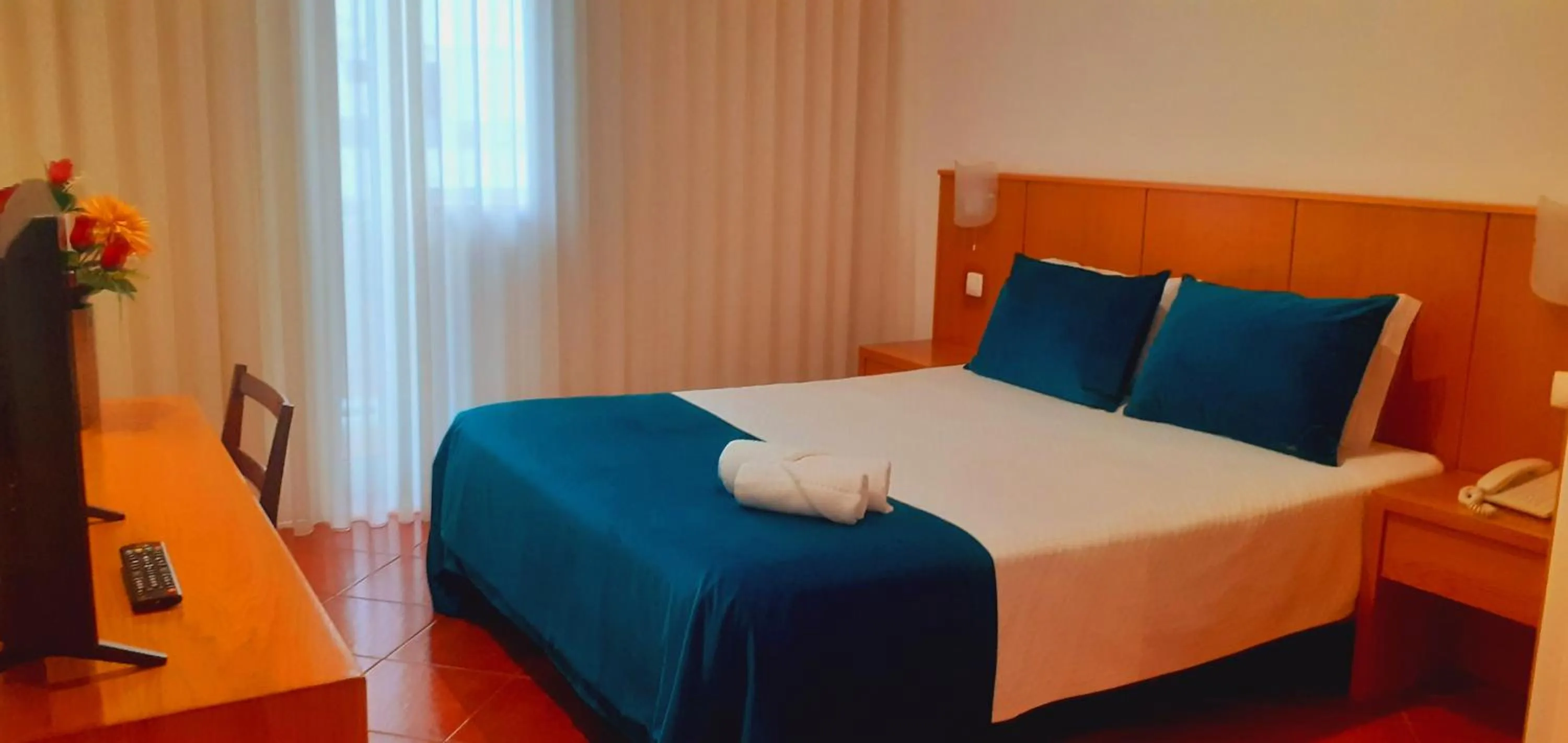 Bed in Hotel Santa Cruz