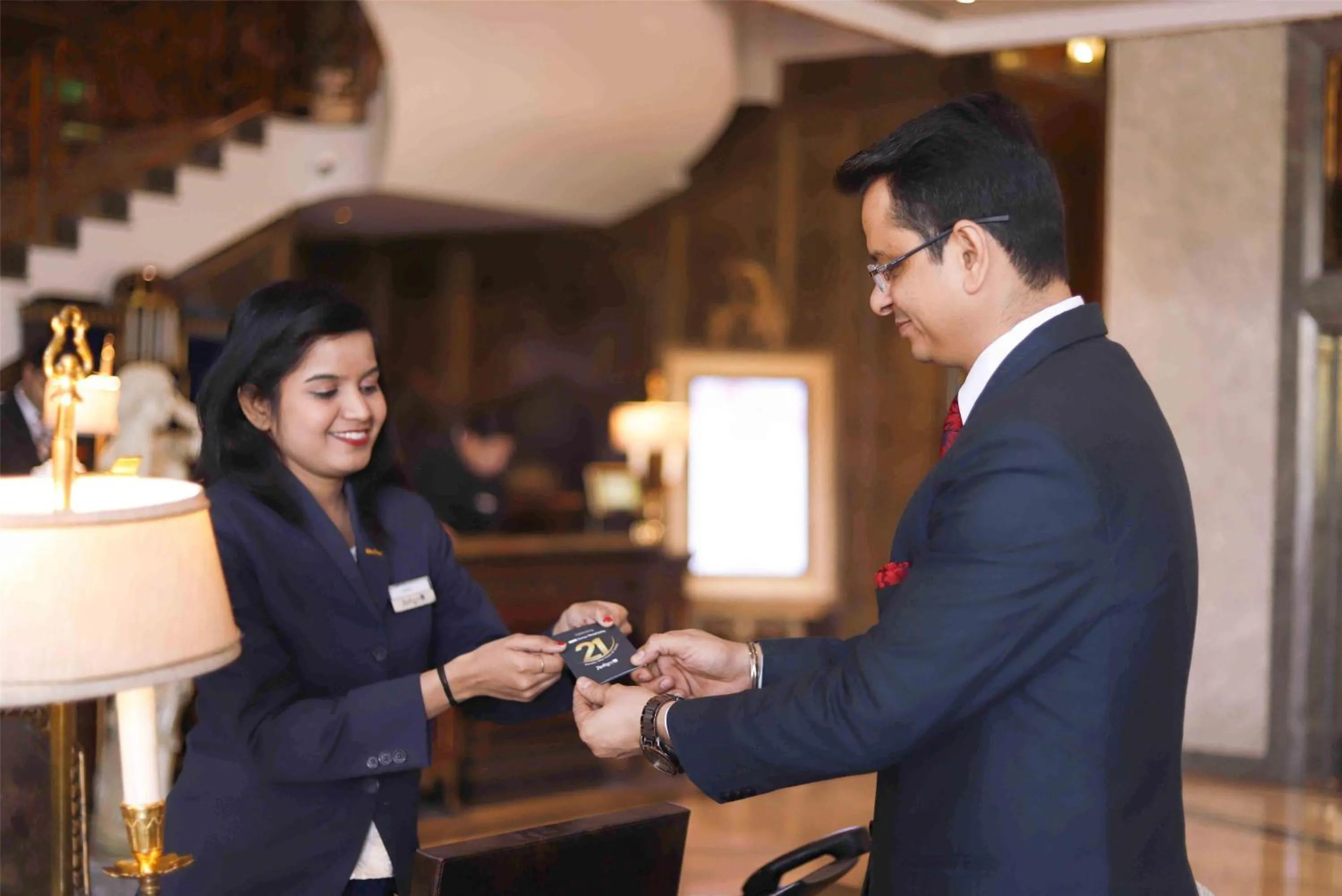 Lobby or reception in Radisson Blu MBD Hotel Noida