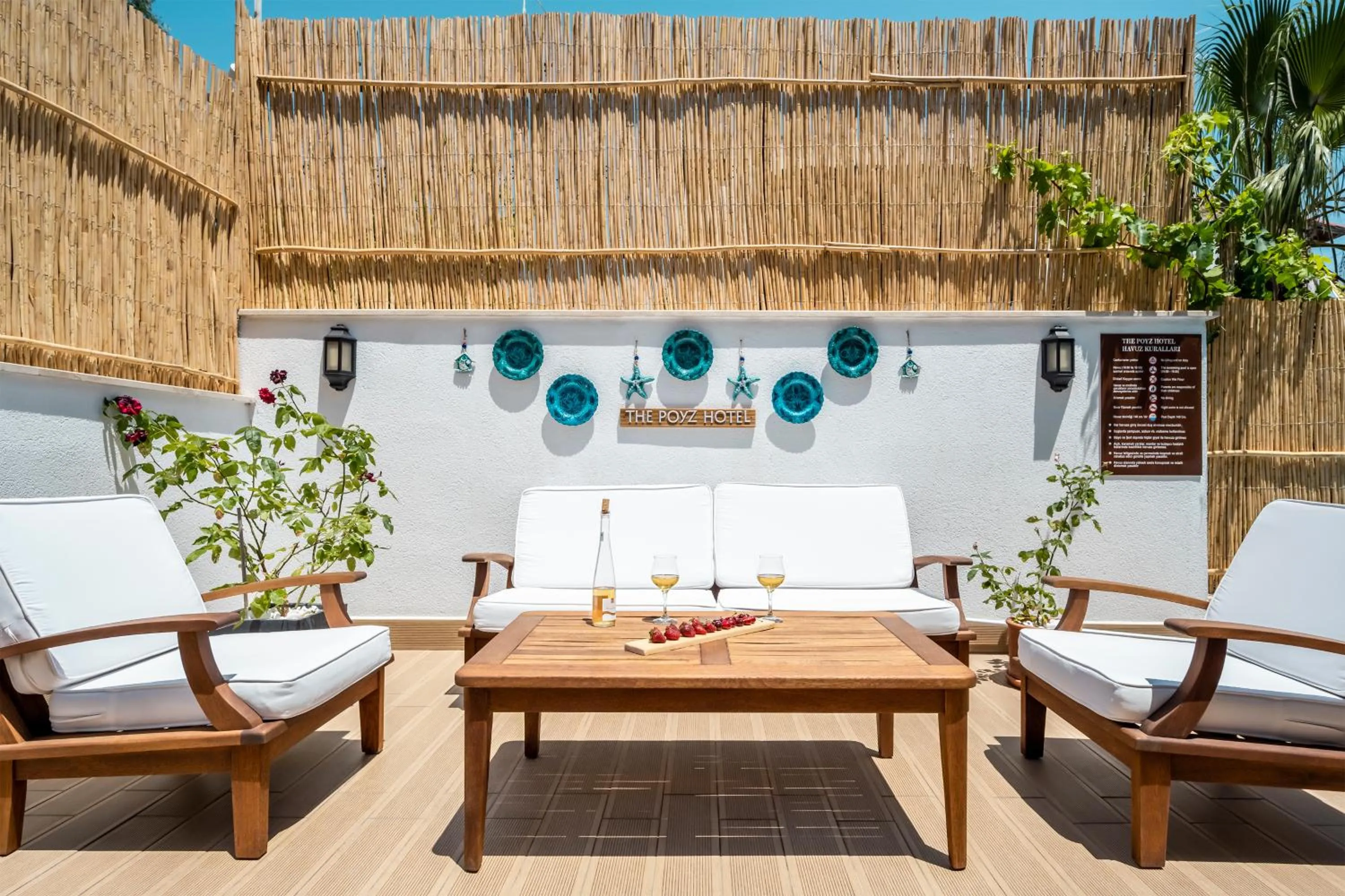 Seating area in The Poyz Hotel Bodrum