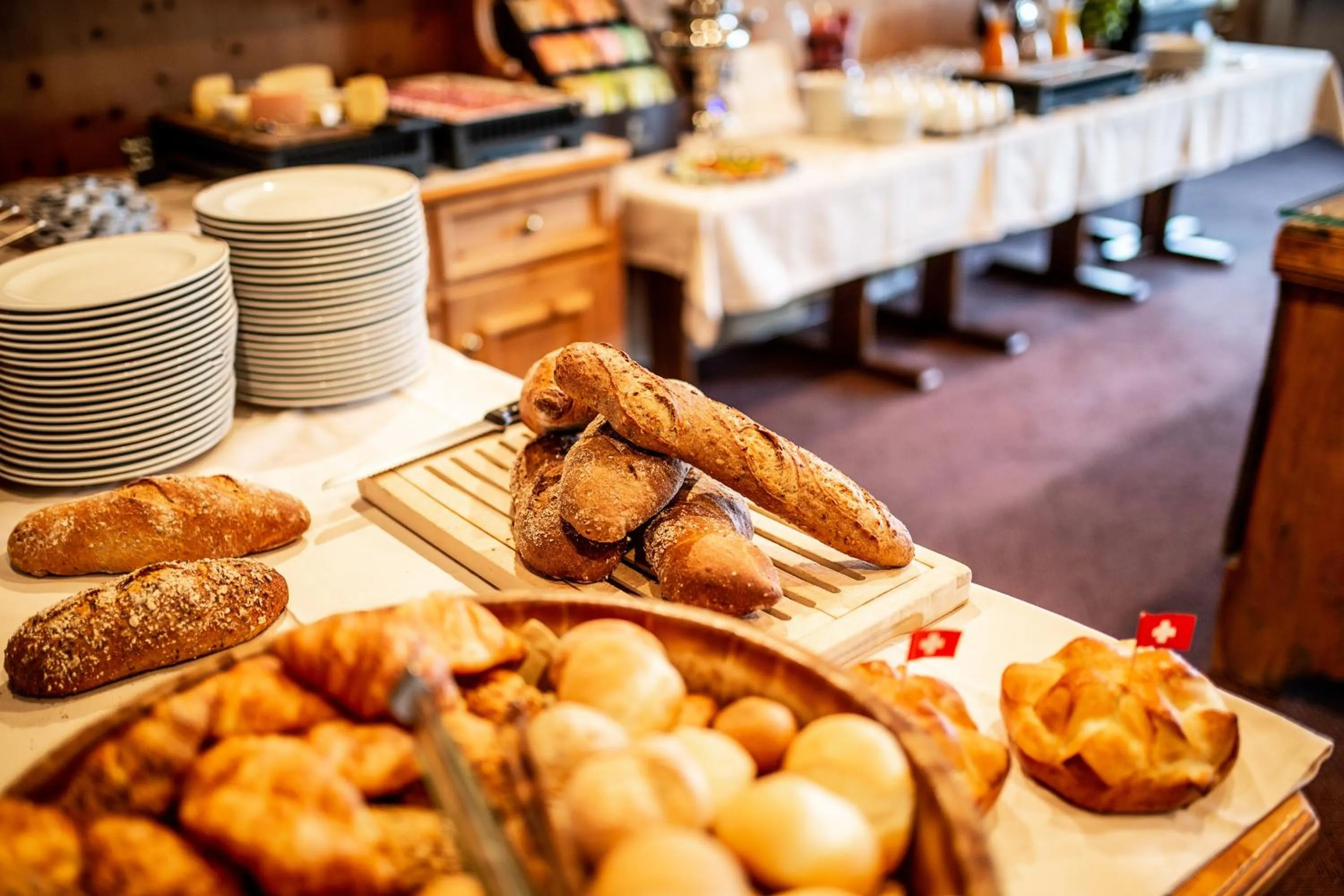 Buffet breakfast in Hotel Waldhaus am See
