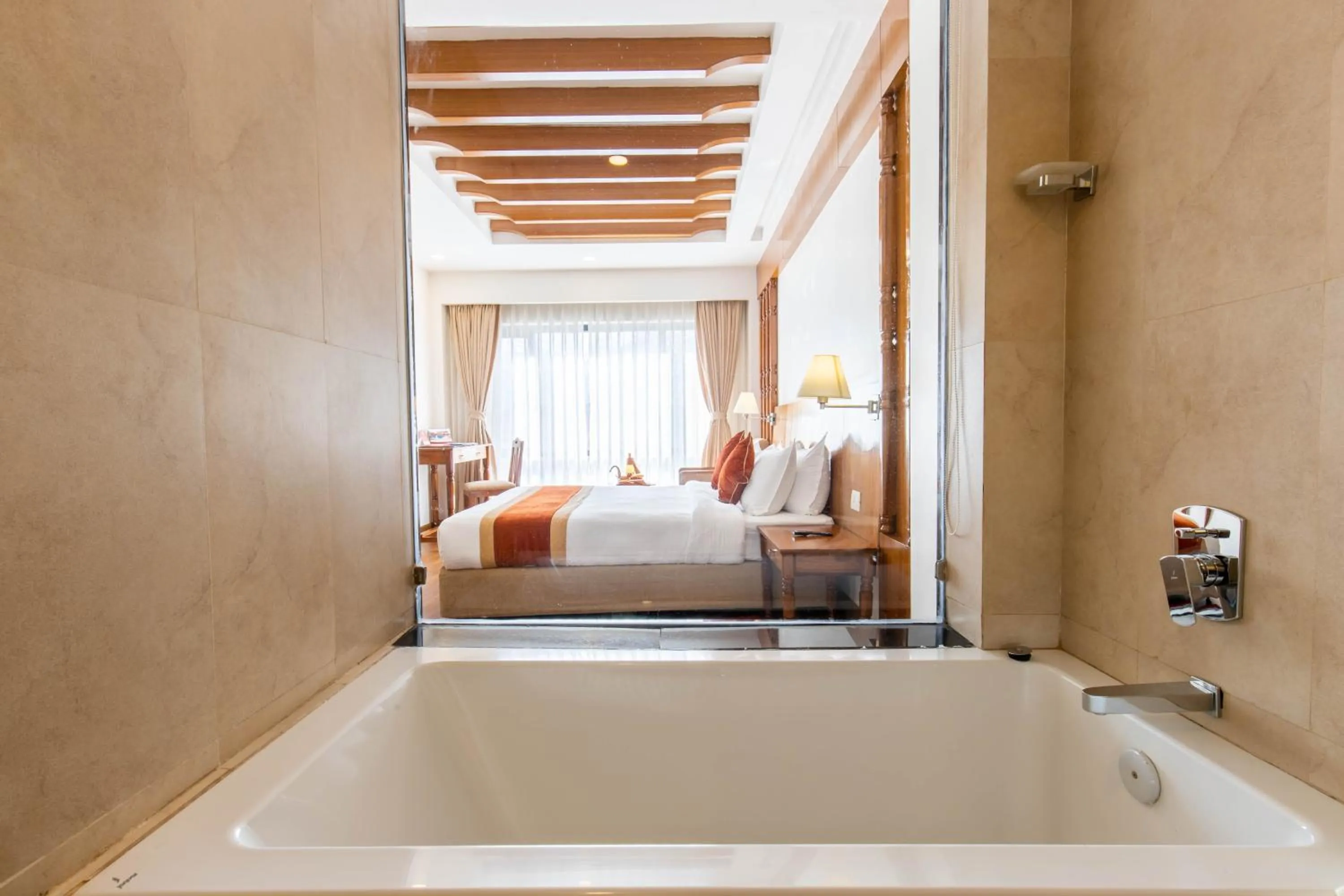 Photo of the whole room, Bed in Landmark Pokhara