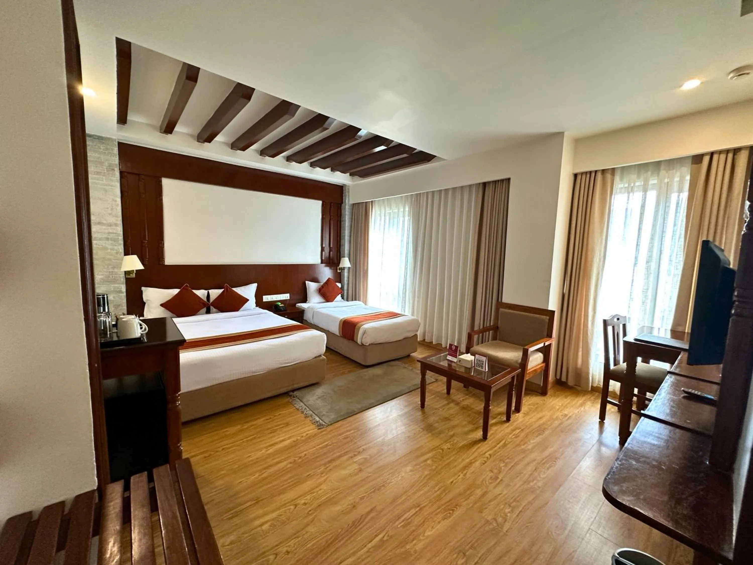 Photo of the whole room, Bed in Landmark Pokhara