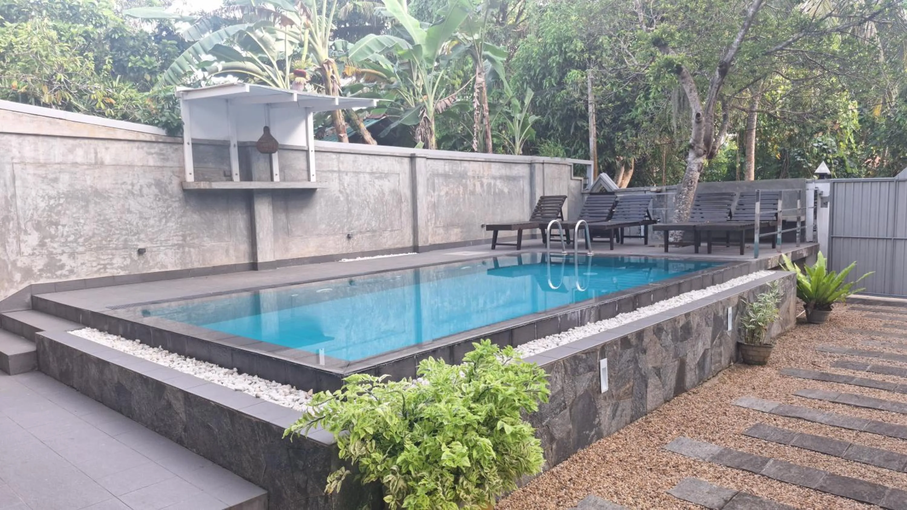 Pool view in Villa Goodwill Paradise