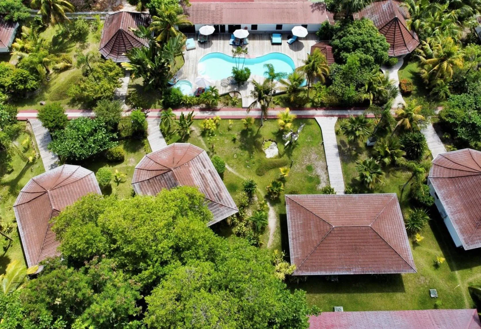 Property building in Bliss Hotel Praslin