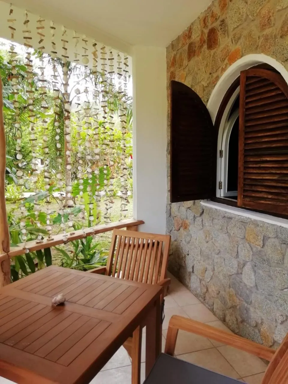 Patio in Bliss Hotel Praslin