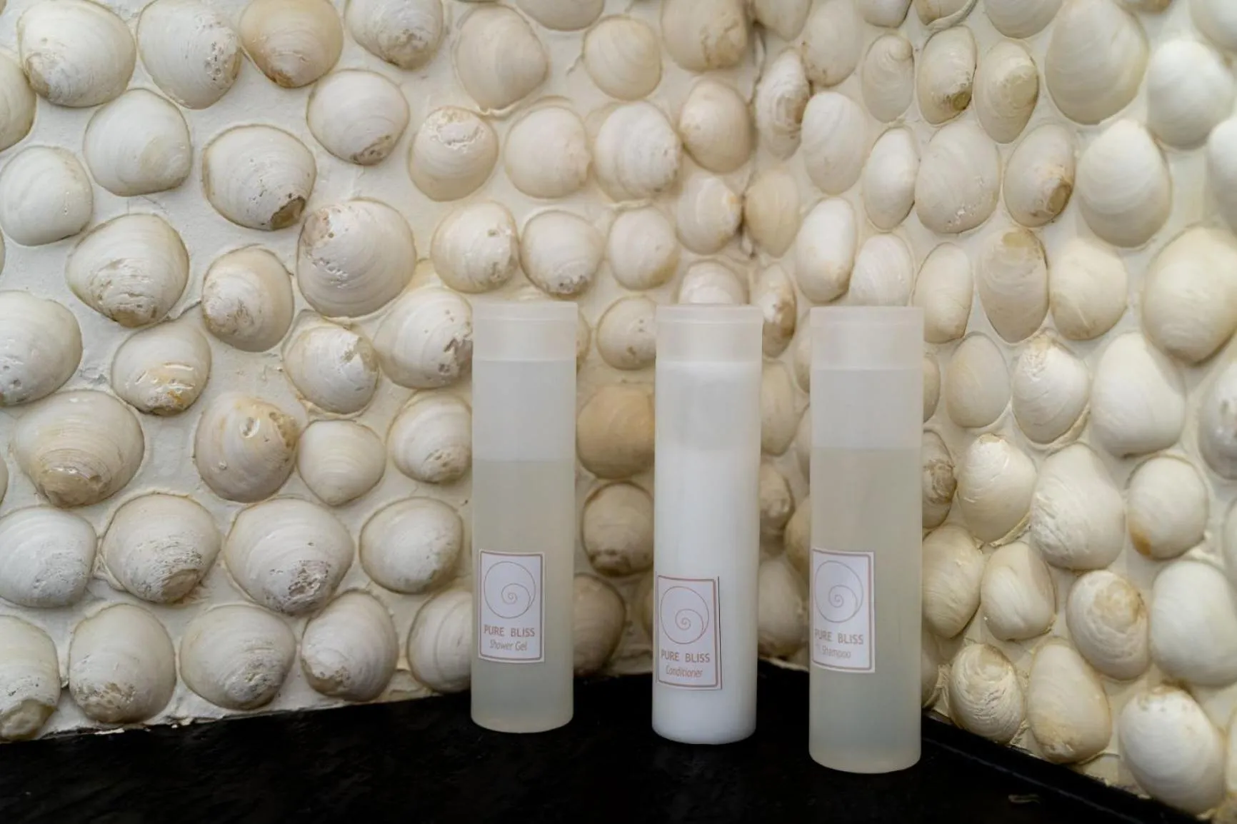 Shower in Bliss Hotel Praslin