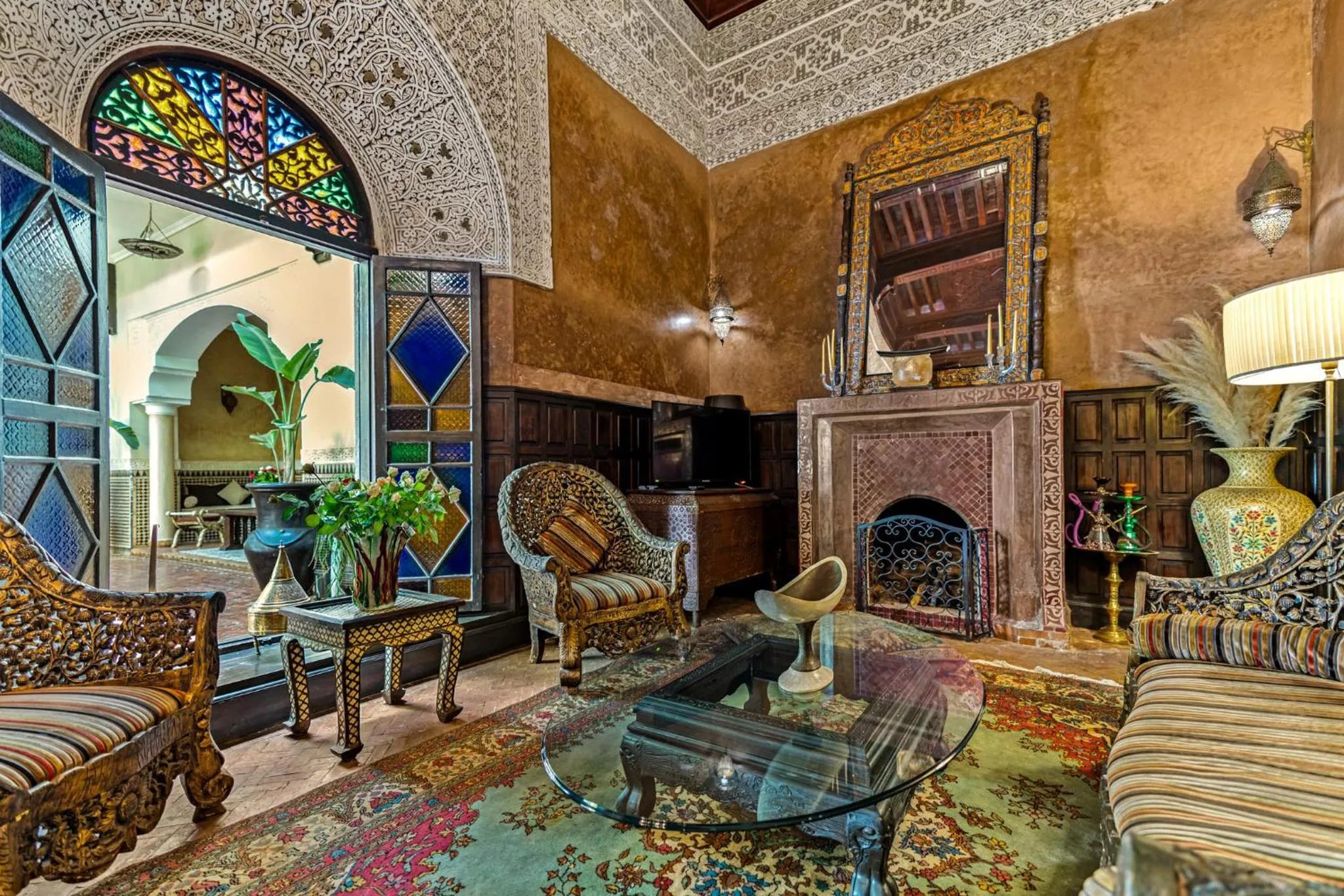 Communal lounge/ TV room in Riad ILayka