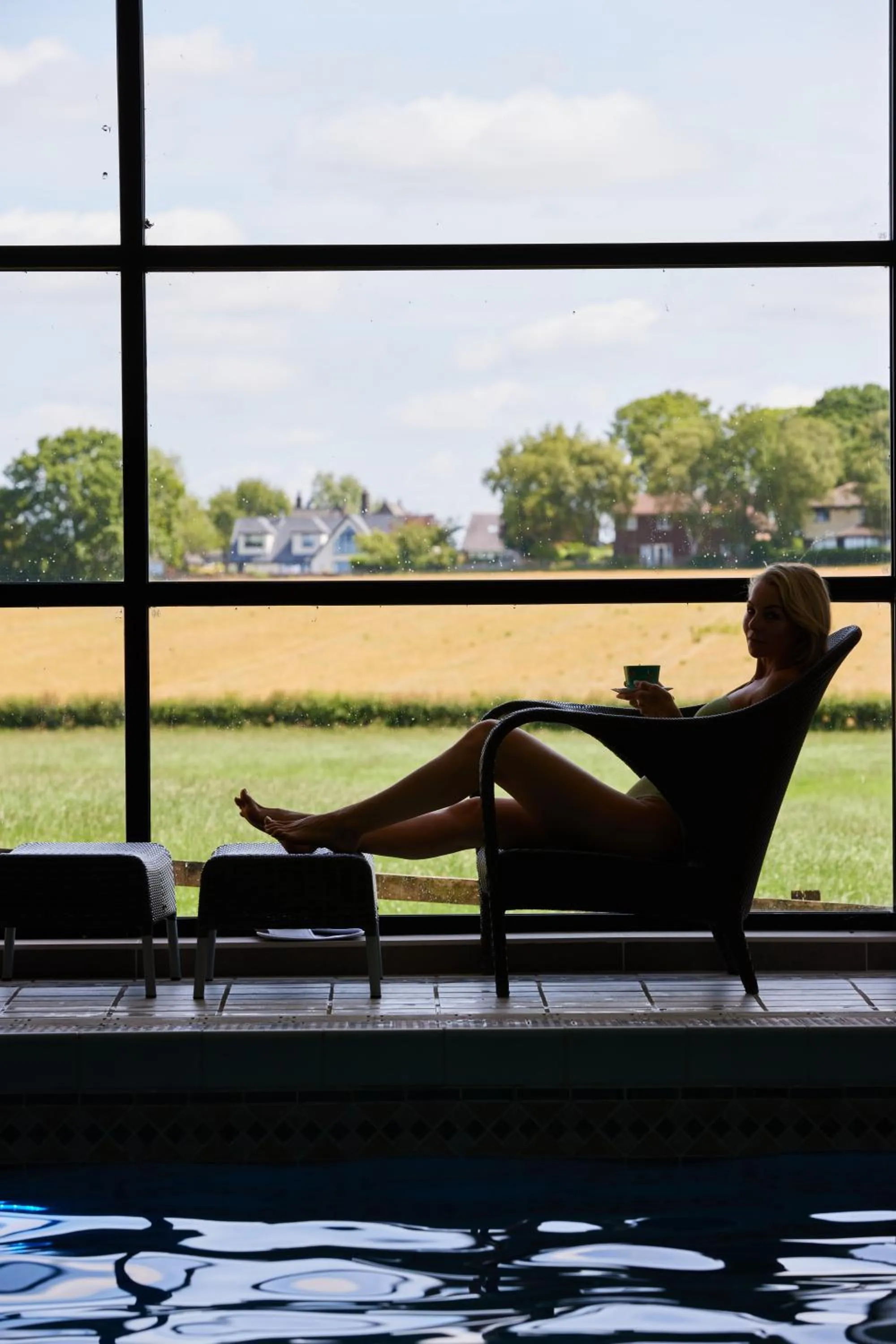 Pool view in Wrightington Hotel, Health Club & Spa
