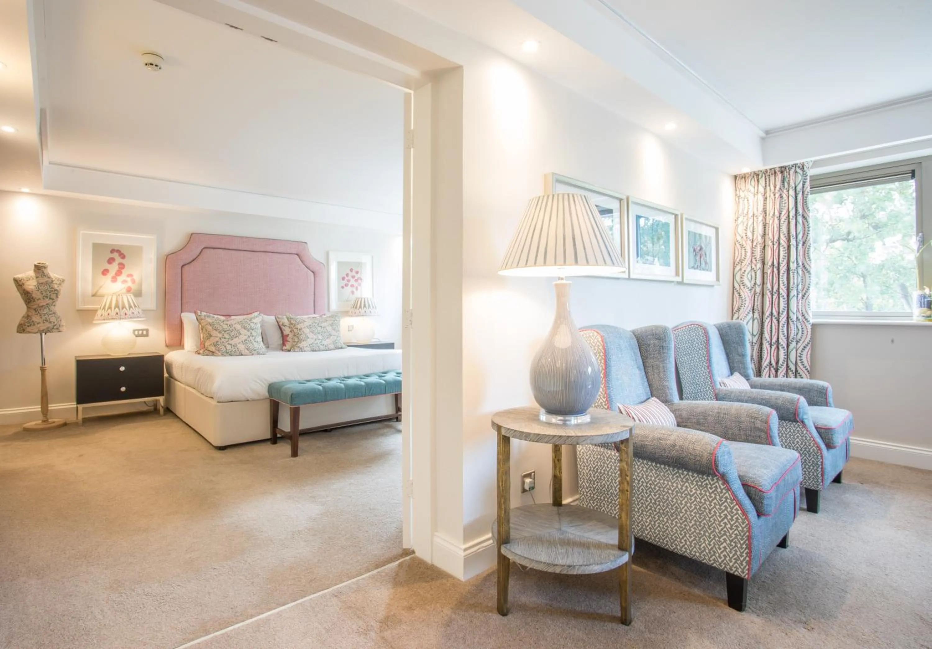 Living room, Bed in Wrightington Hotel, Health Club & Spa