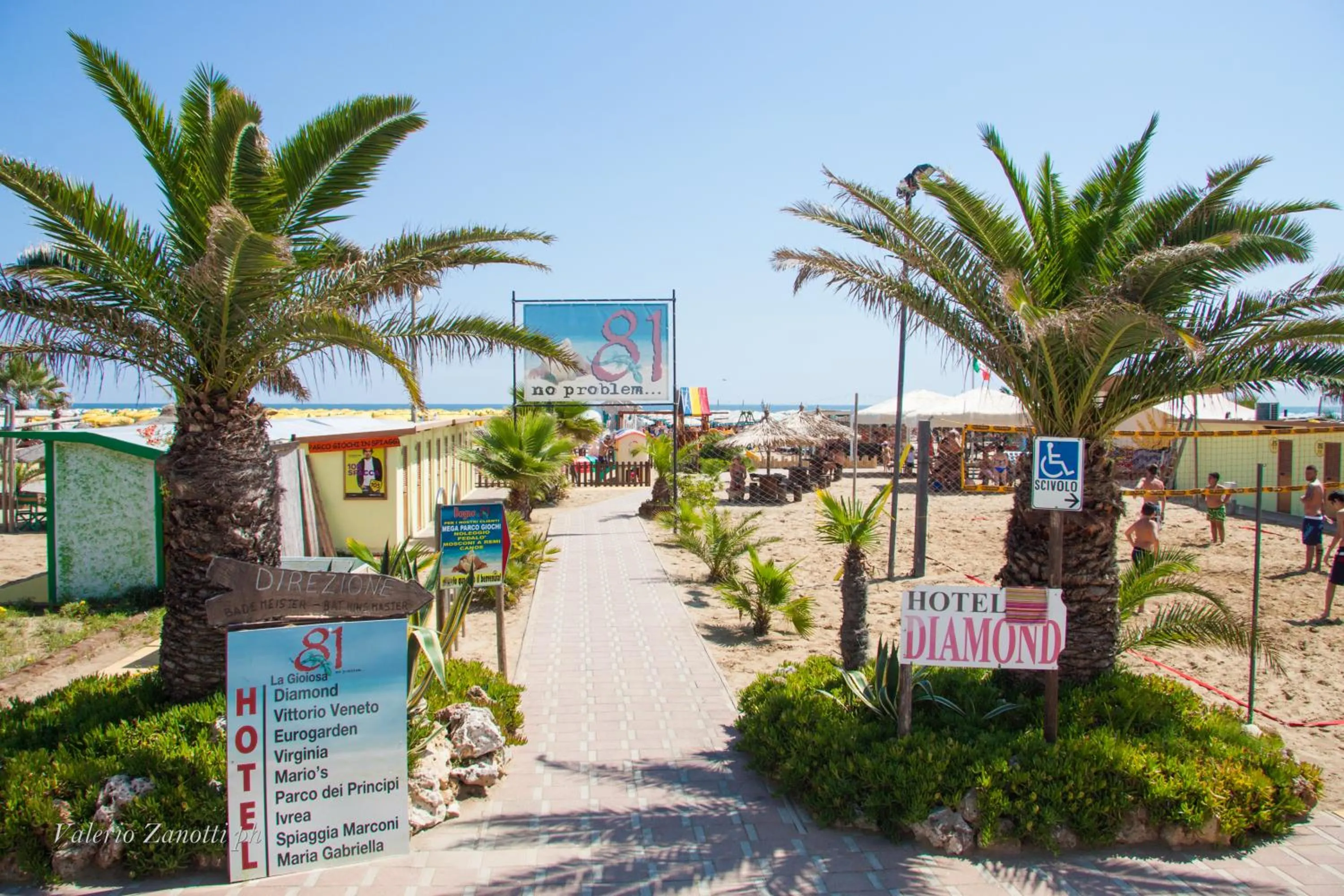 Beach in Hotel Diamond