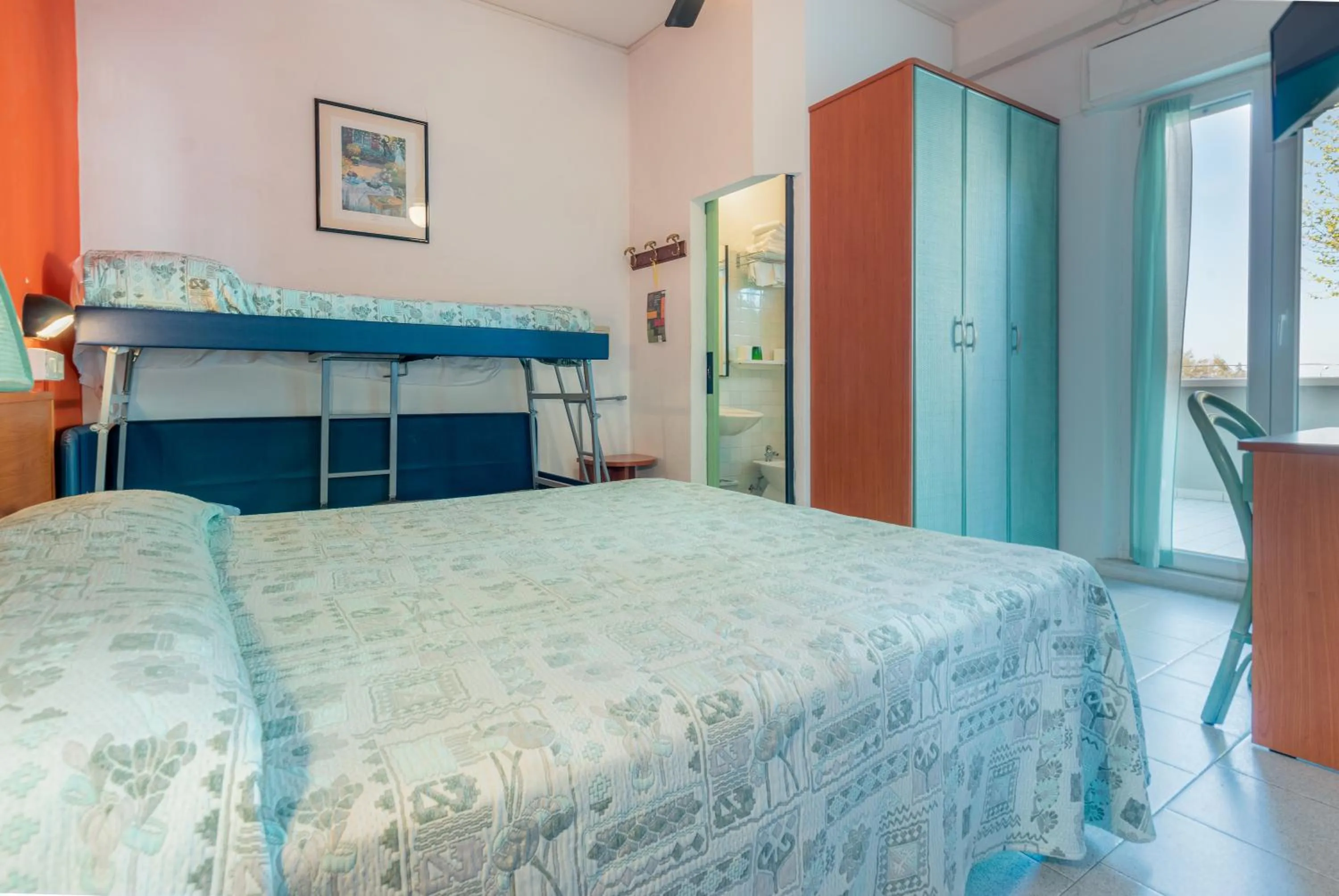 Bed in Hotel Diamond