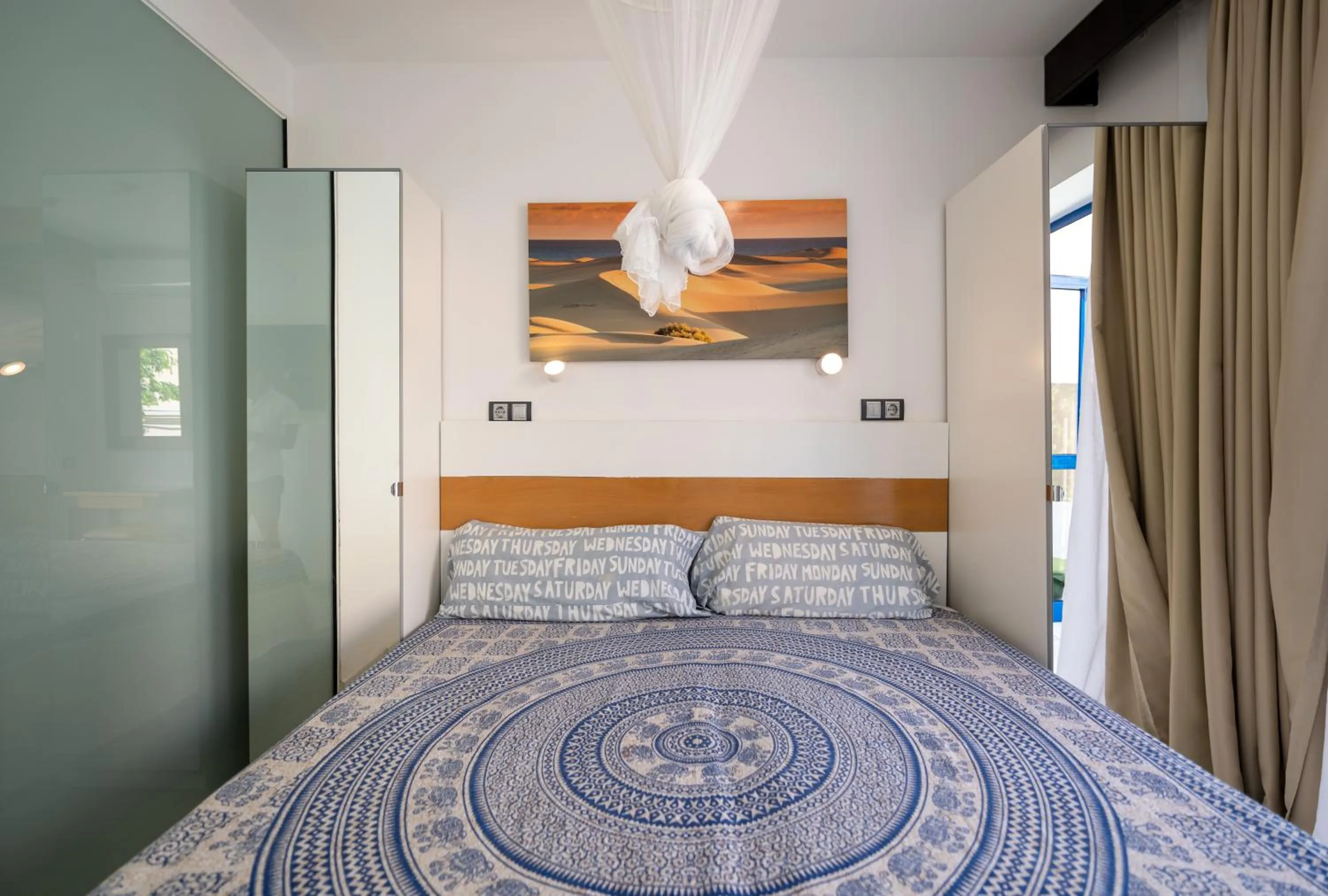 Bedroom, Bed in Apartamentos Playa Feliz