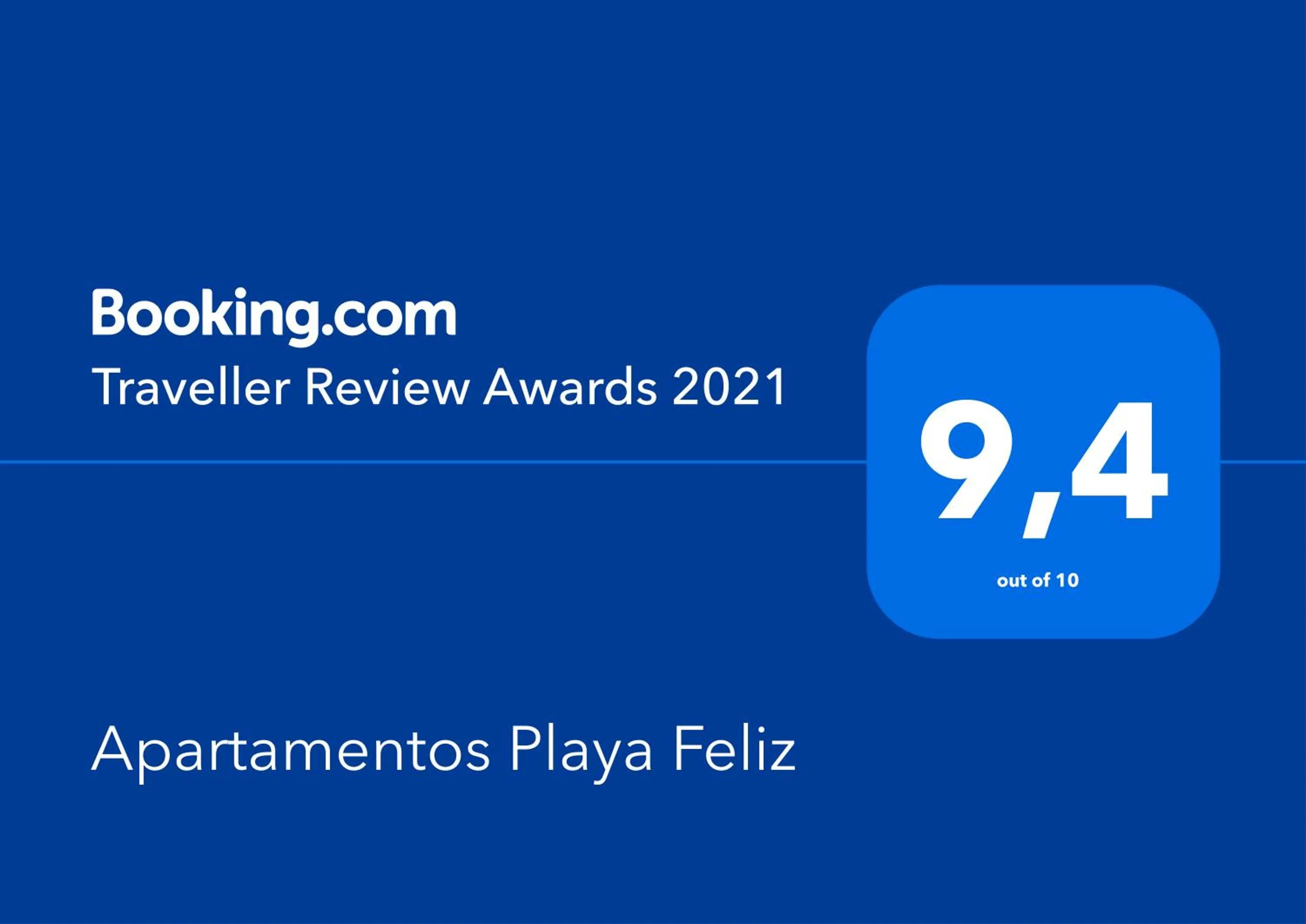 Certificate/Award in Apartamentos Playa Feliz