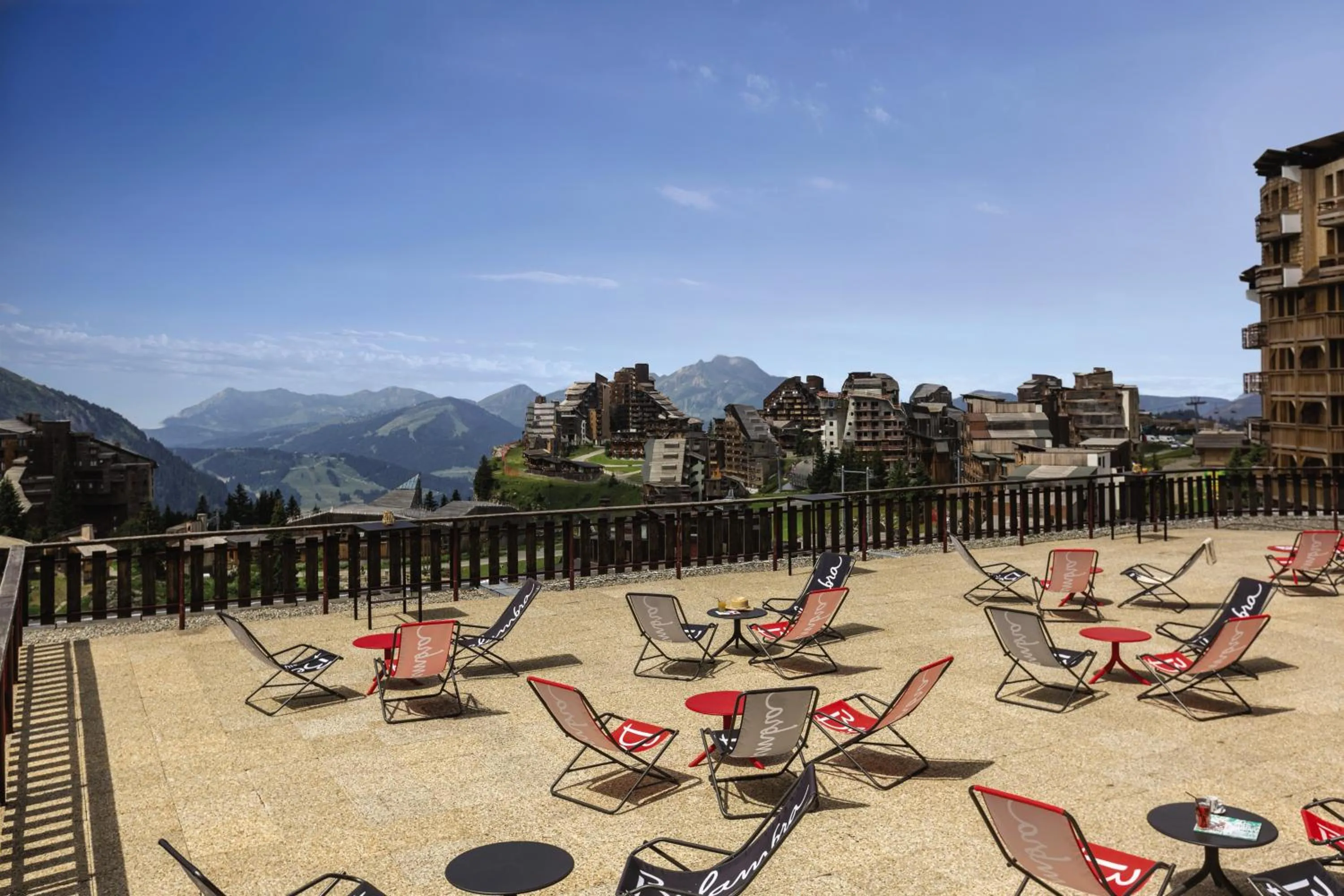 Patio in Belambra Clubs Avoriaz - Les Cimes du Soleil