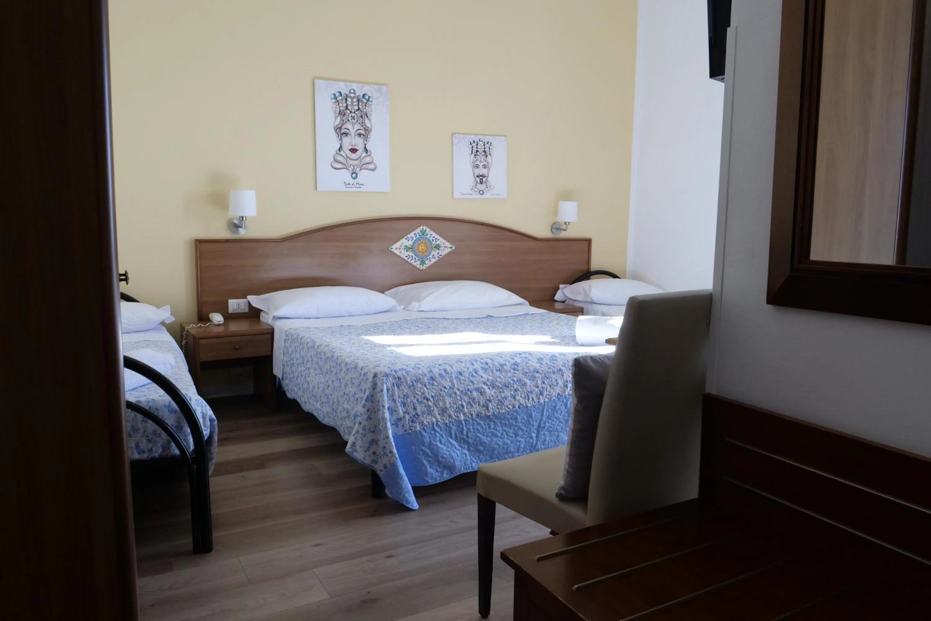 Bedroom, Bed in Hotel Elios Tao