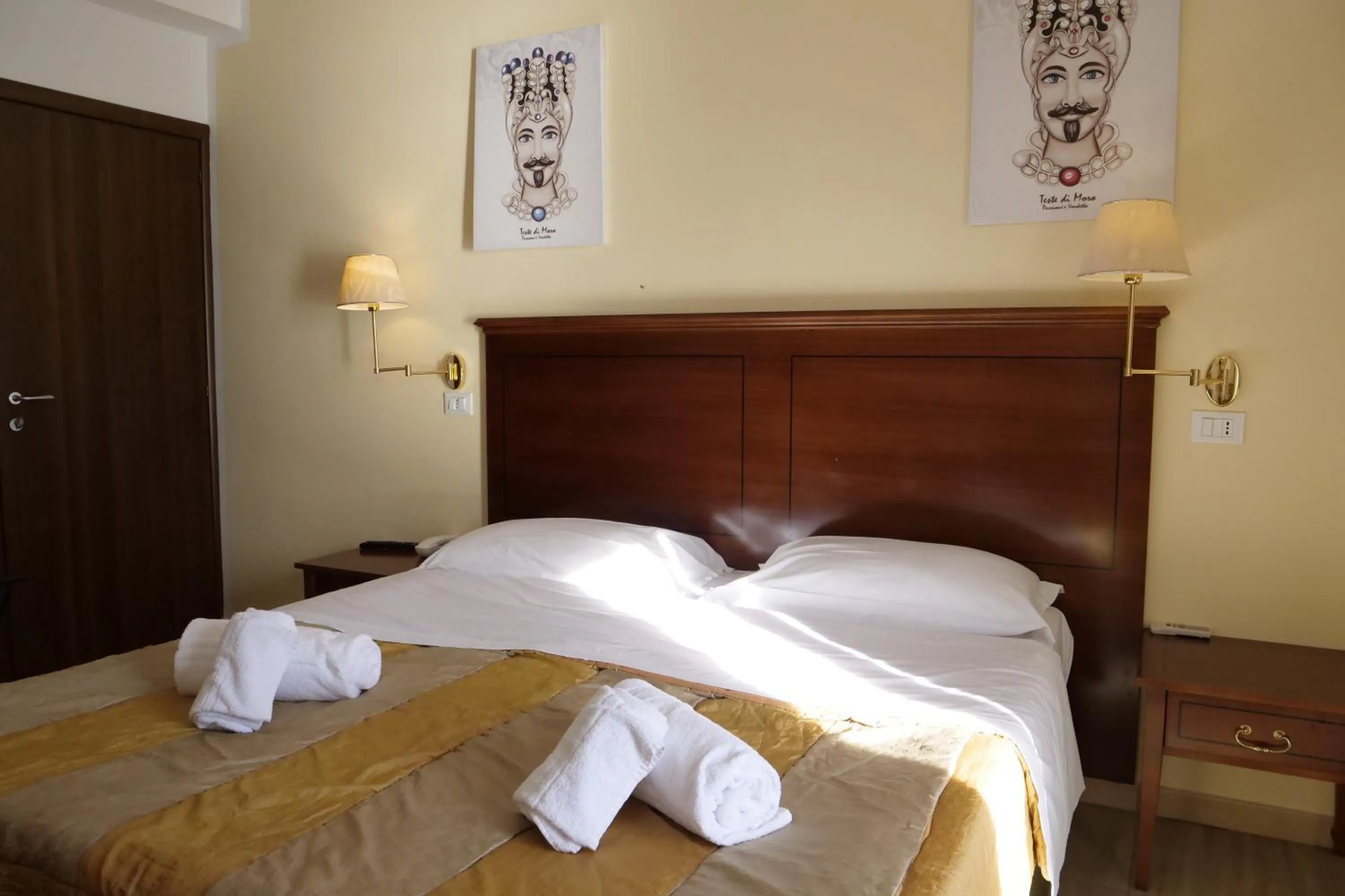 Bedroom, Bed in Hotel Elios Tao