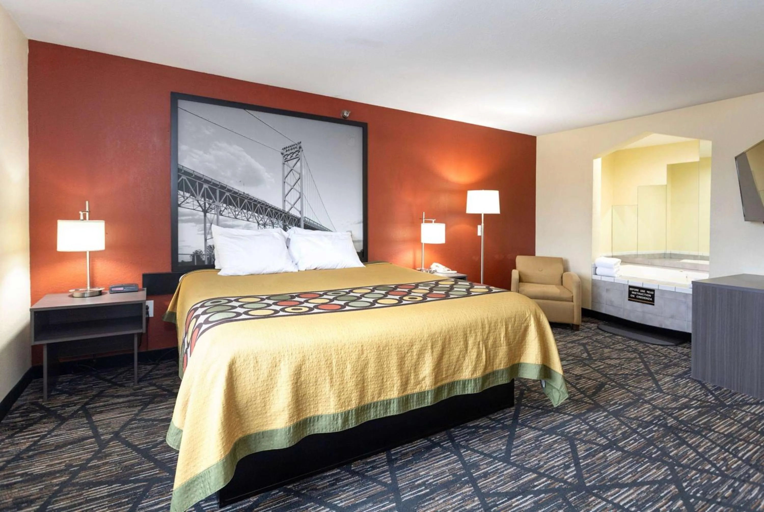Photo of the whole room, Bed in Super 8 by Wyndham Big Rapids