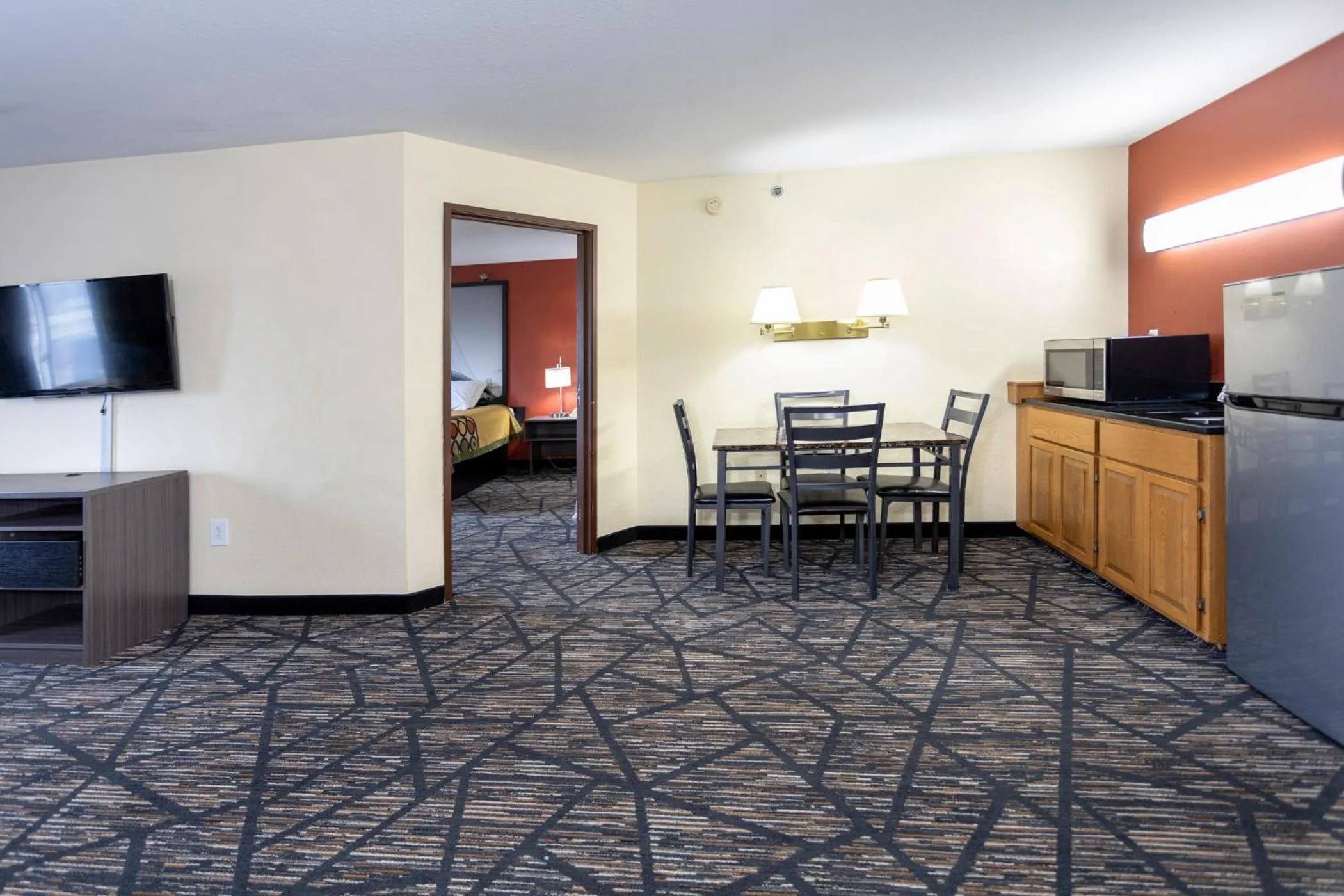 Living room in Super 8 by Wyndham Big Rapids