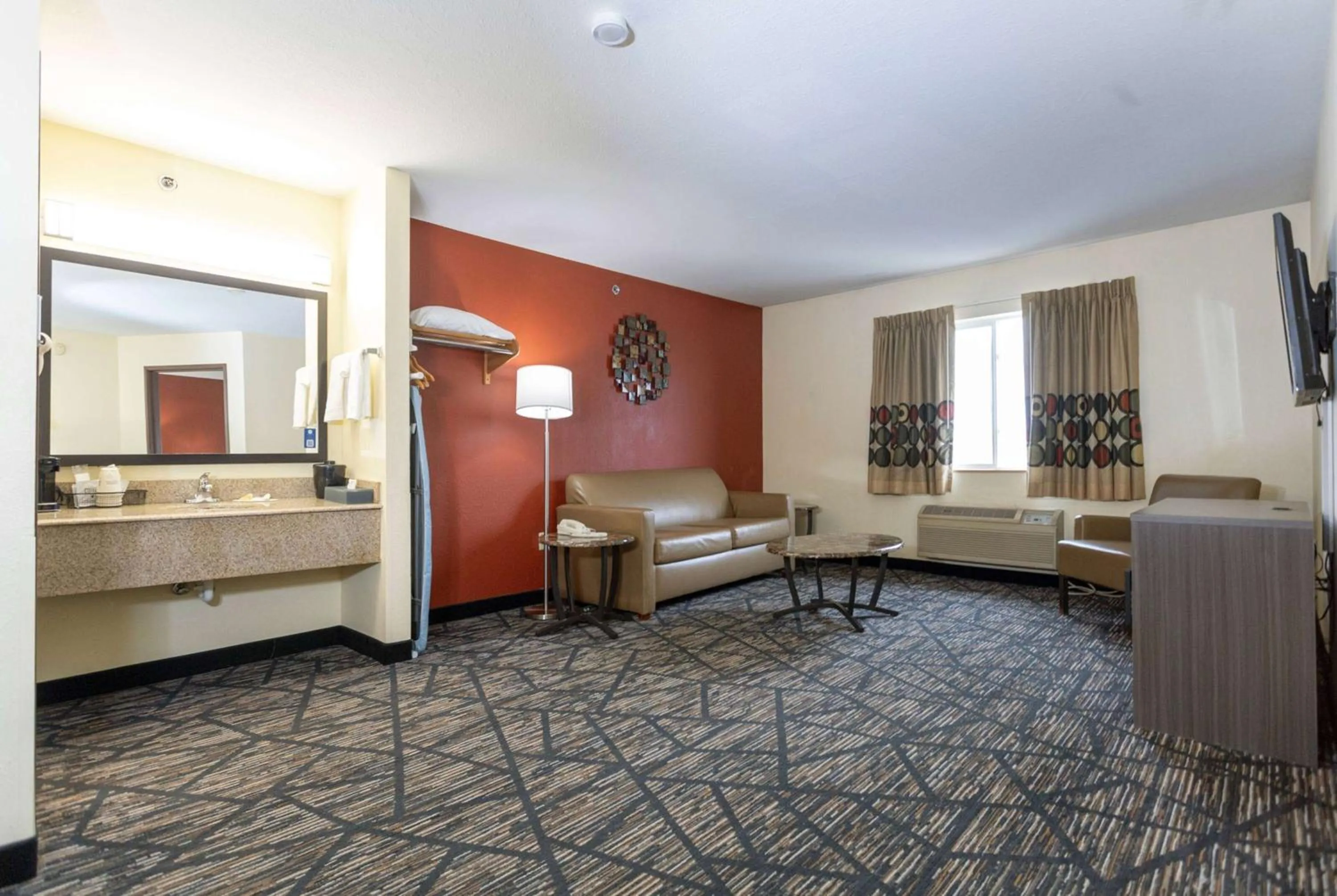 Photo of the whole room in Super 8 by Wyndham Big Rapids