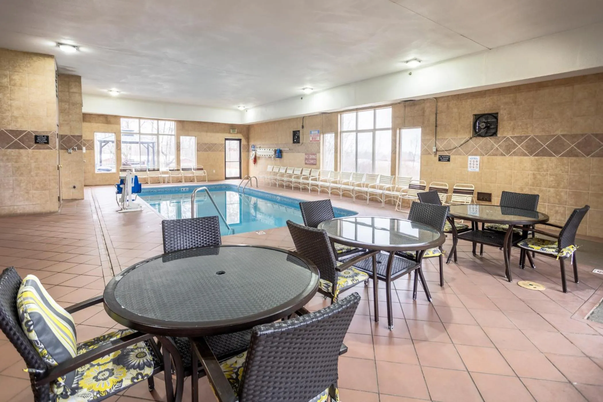 Pool view in Super 8 by Wyndham Big Rapids