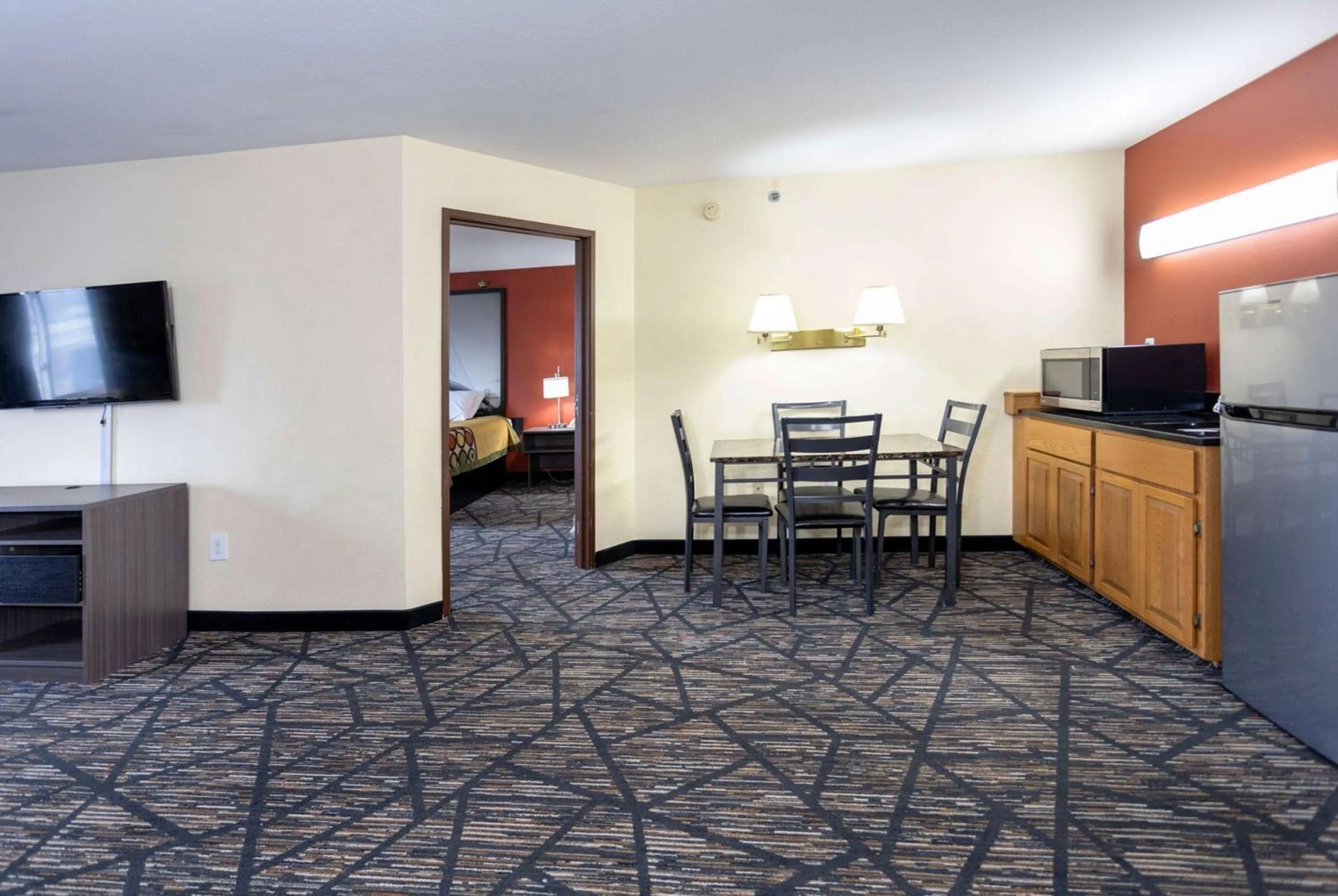 Photo of the whole room in Super 8 by Wyndham Big Rapids