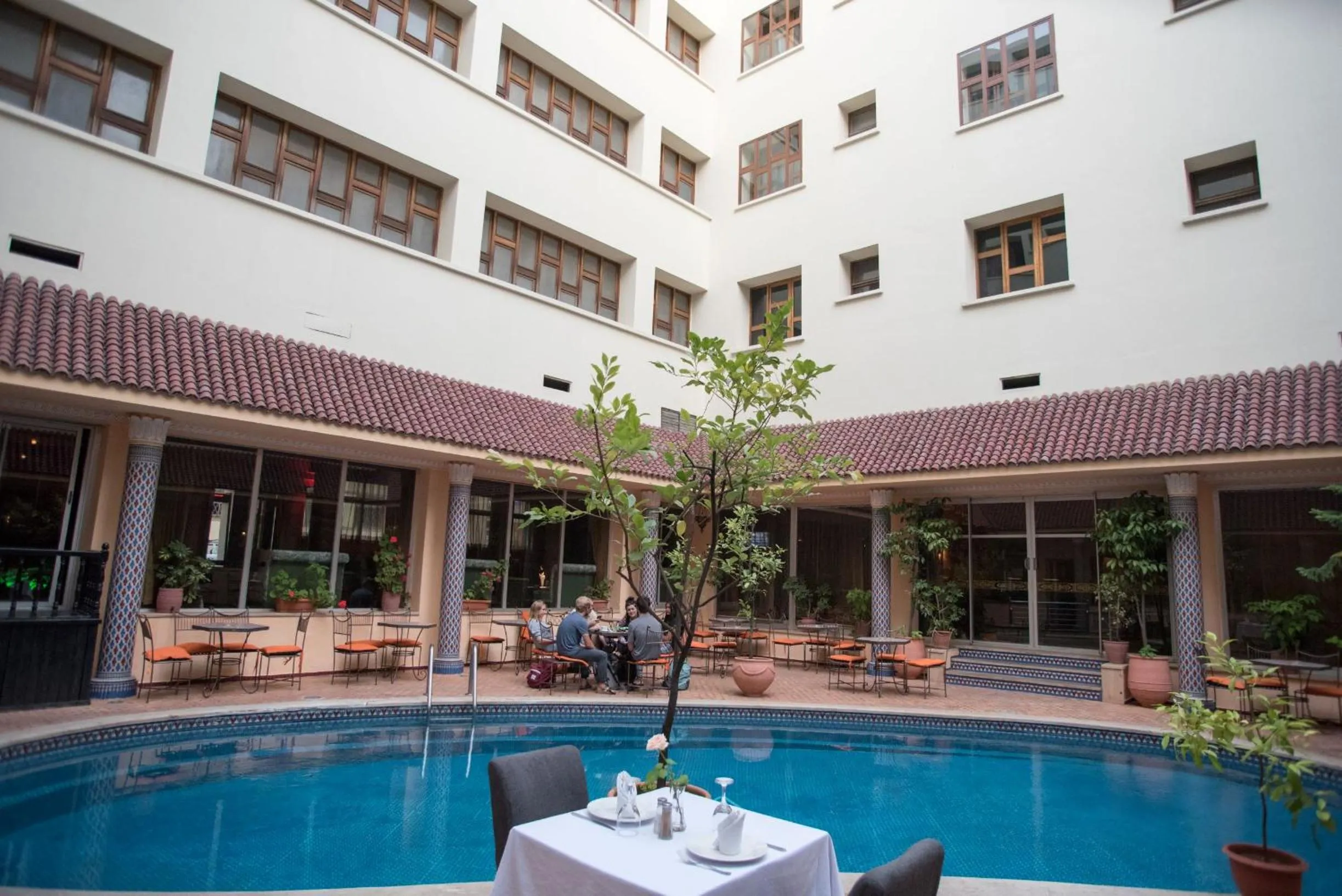 Patio in Hôtel Rif