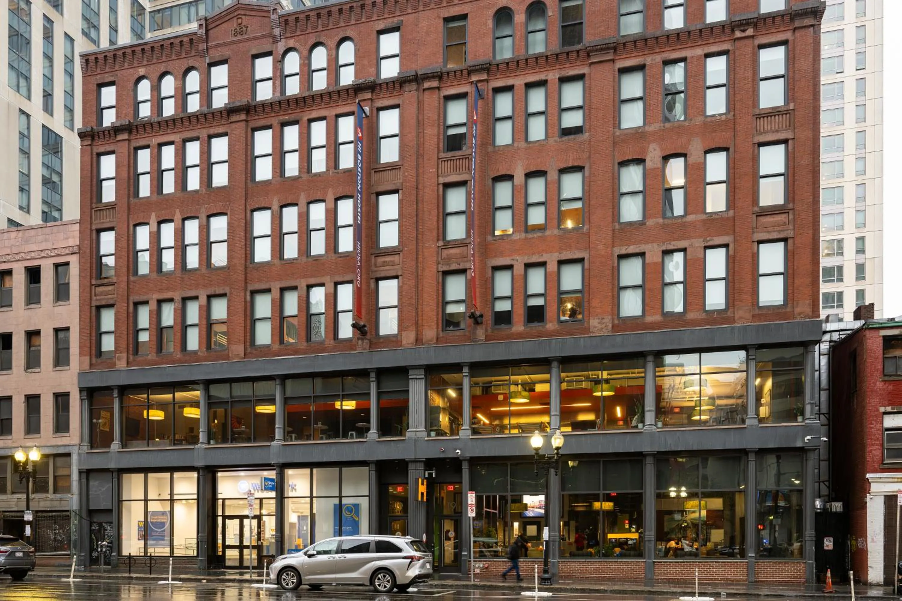 Property building in HI Boston Hostel